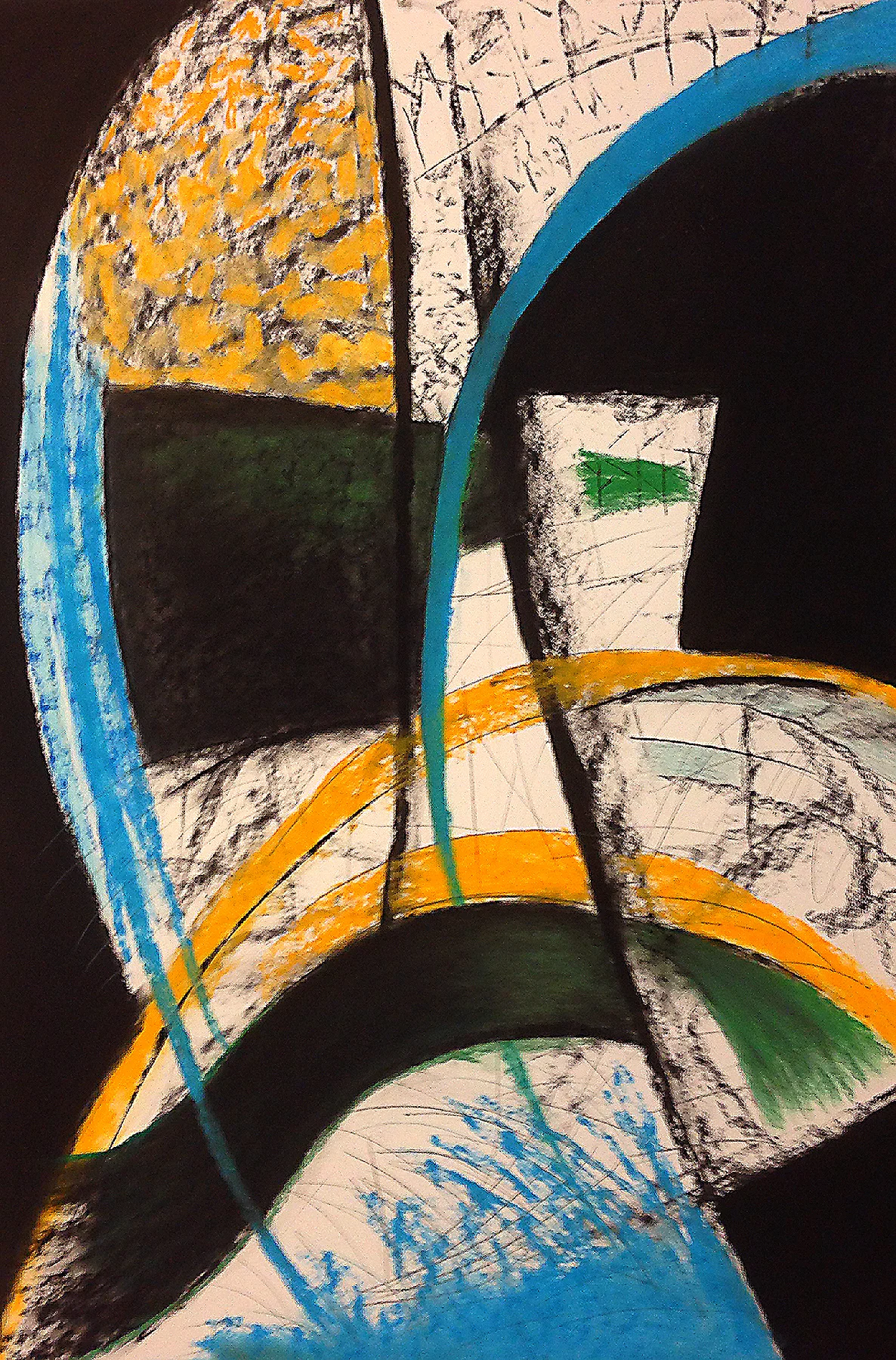 Scout K. Austin and Kellie Weeks, Untitled No. 39 pastel and charcoal, 30 x 44 in., $600.00