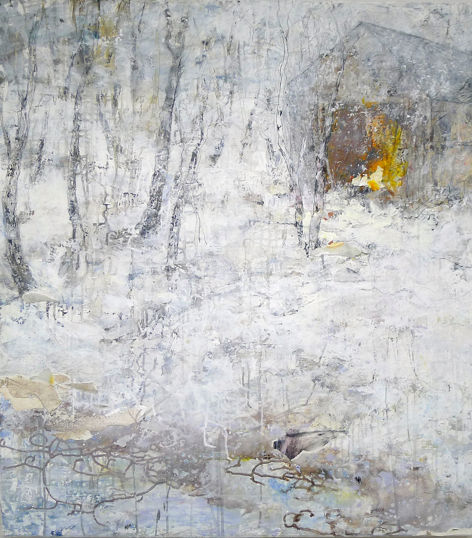   Brenda Cirioni, Barn Series: White Light,  mixed media, 40x36, $3,200 