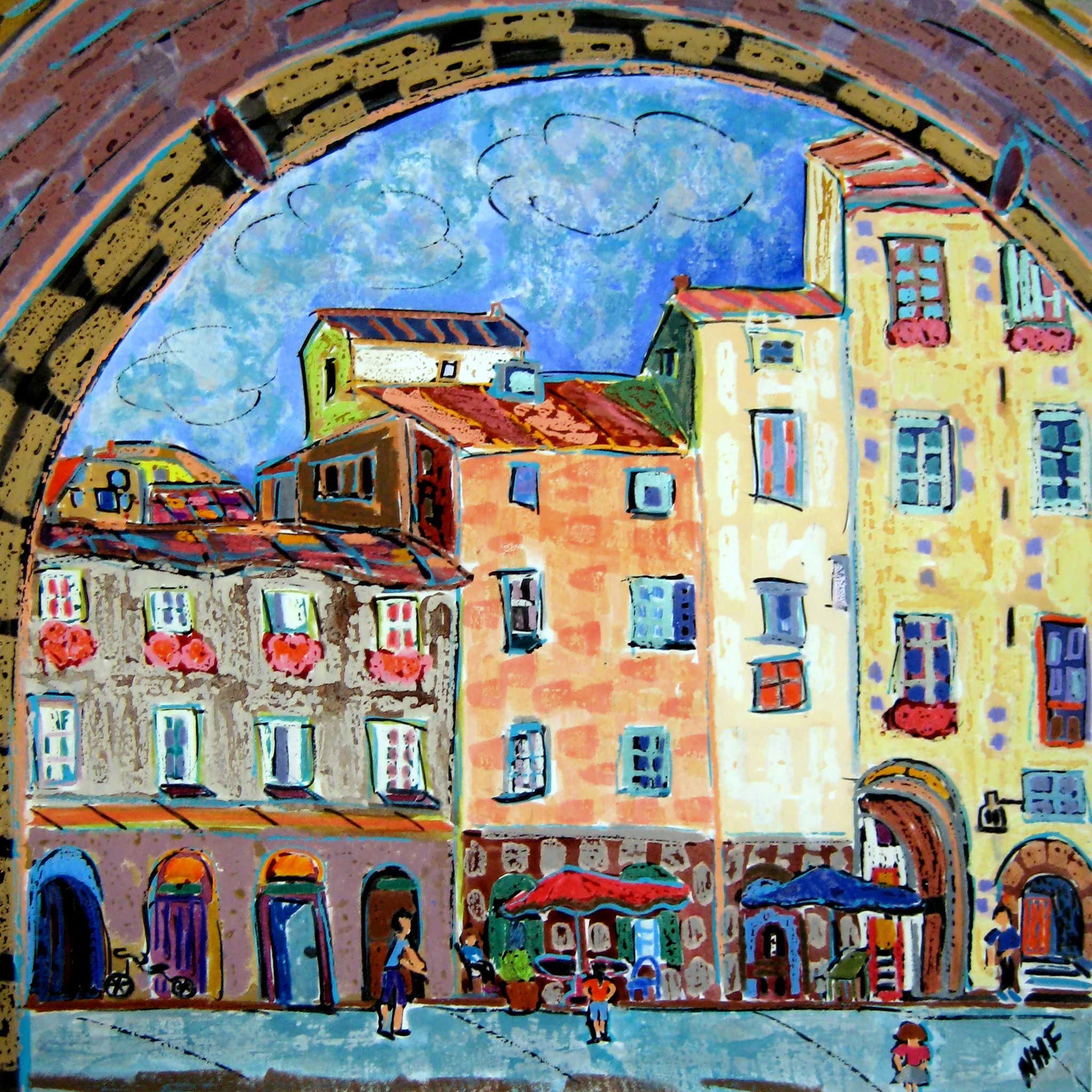 “The Children in the Square” by Nan Hass Feldman.