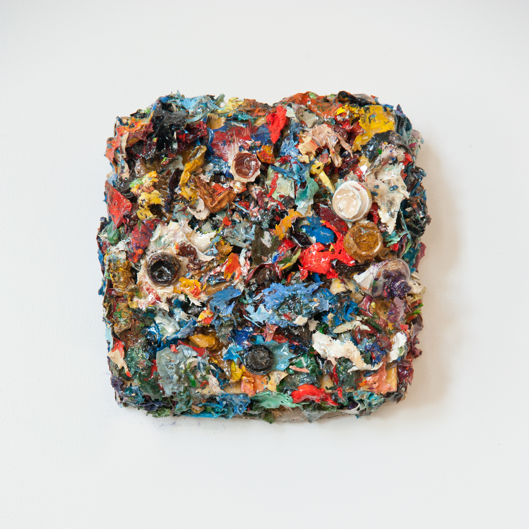   Palette Remnants #1 , Oil and resin on board, 6x6 