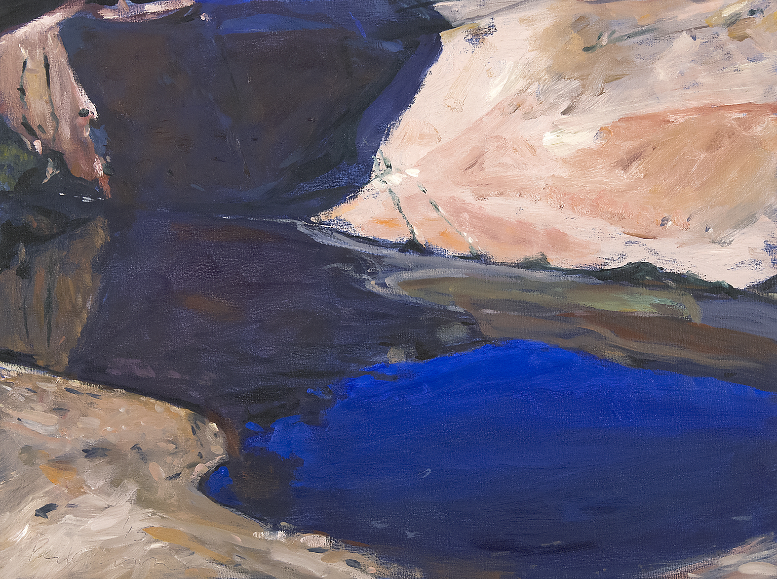Pool on Schoodic , oil on panel, 18x24