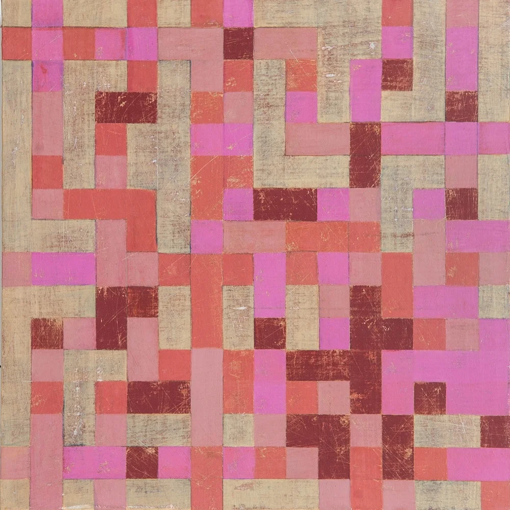 Denise Driscoll, Ravel 1 , acrylic on panel, 12x12