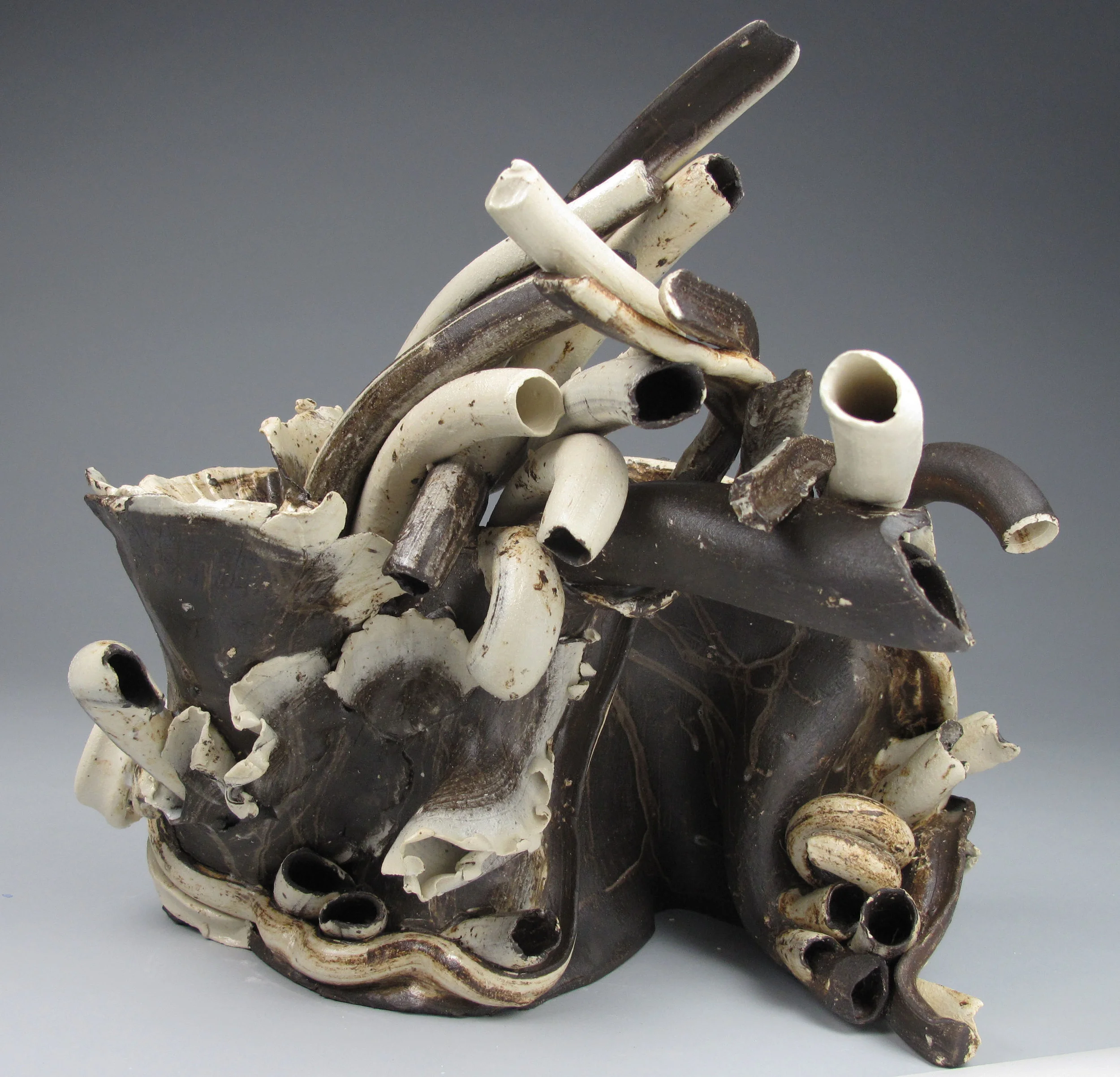 Sara Fine-Wilson , Forward Fold , mixed ceramic, 12x10x8