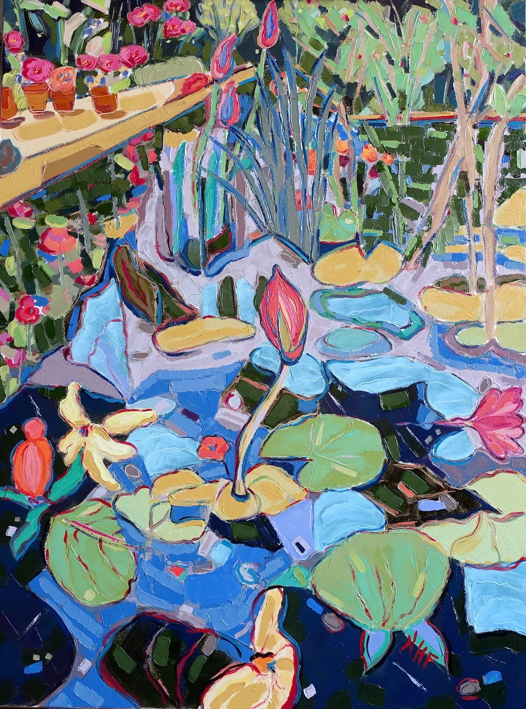 Into the Pond 4 , oil on canvas, 40x30