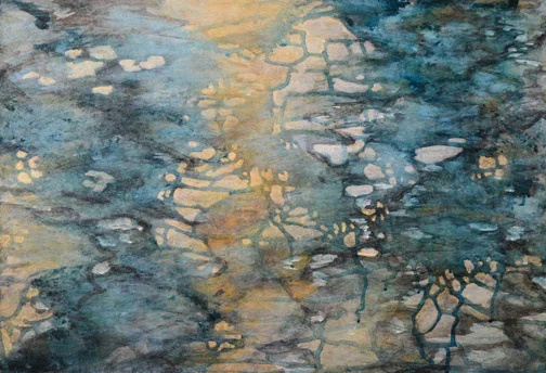 C. Clinton, Mystery Light 3, acrylic on panel, 24x15