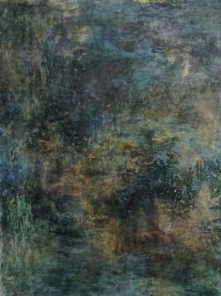 C. Clinton, Stepping Back To Go Forward , 40x30, acrylic on canvas