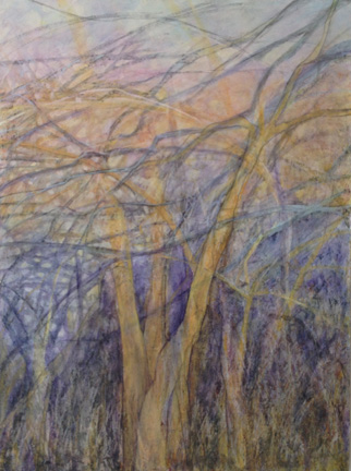  C.&nbsp;Clinton ,&nbsp; Spirit Trees ,&nbsp;acrylic on canvas, &nbsp;40x30 