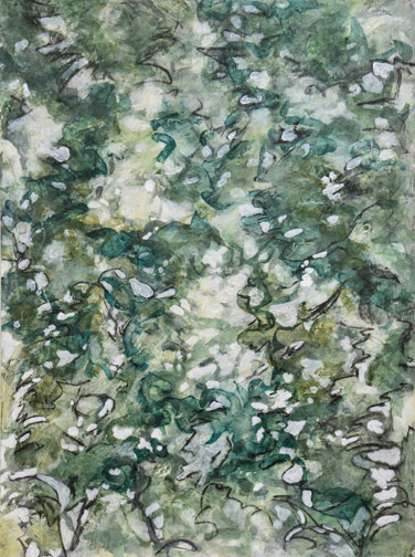 C. Clinton , Summer Shadows 2 , acrylic on paper, 30x22