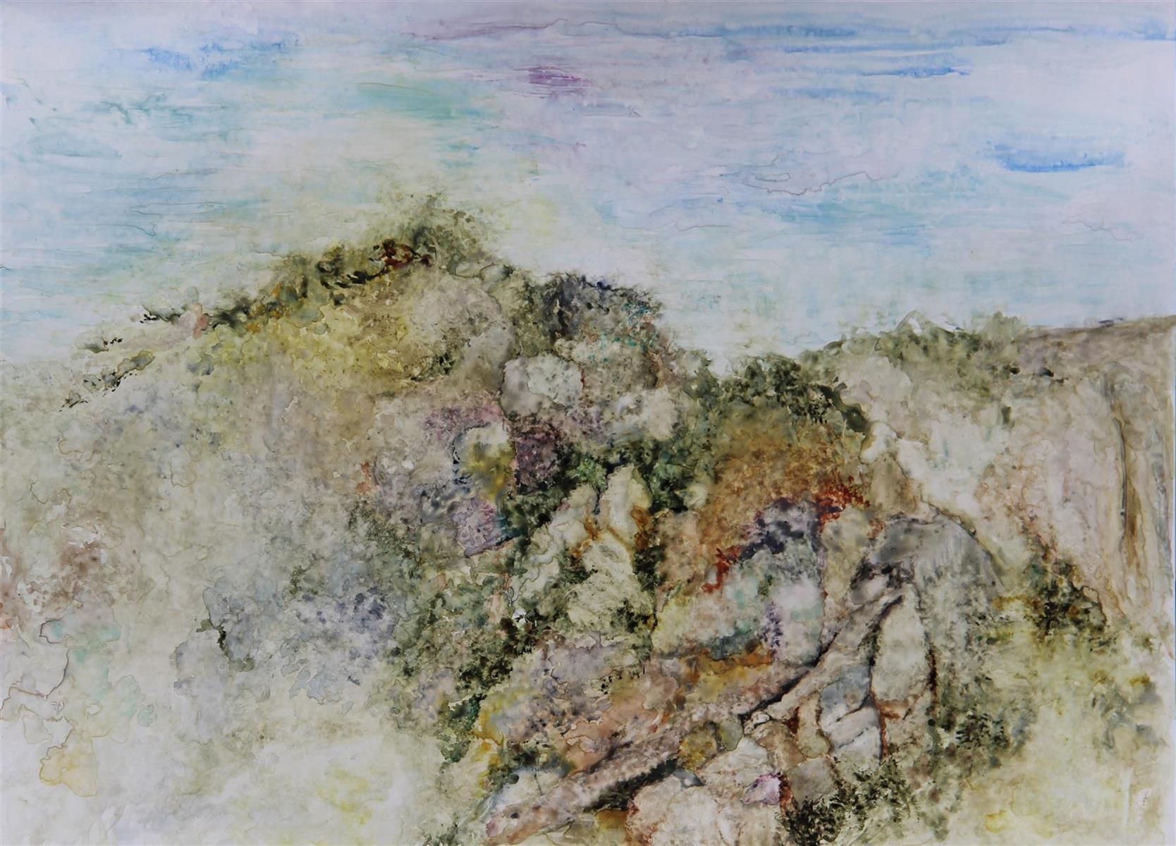 Anita Cohen, From My Window II , watercolor, 33x25