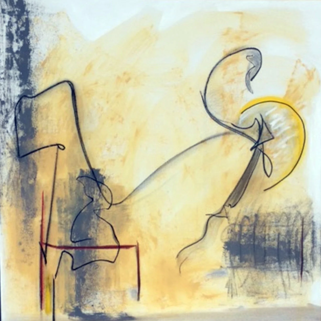 Phoenix and Watcher , 36x36, $2,500
