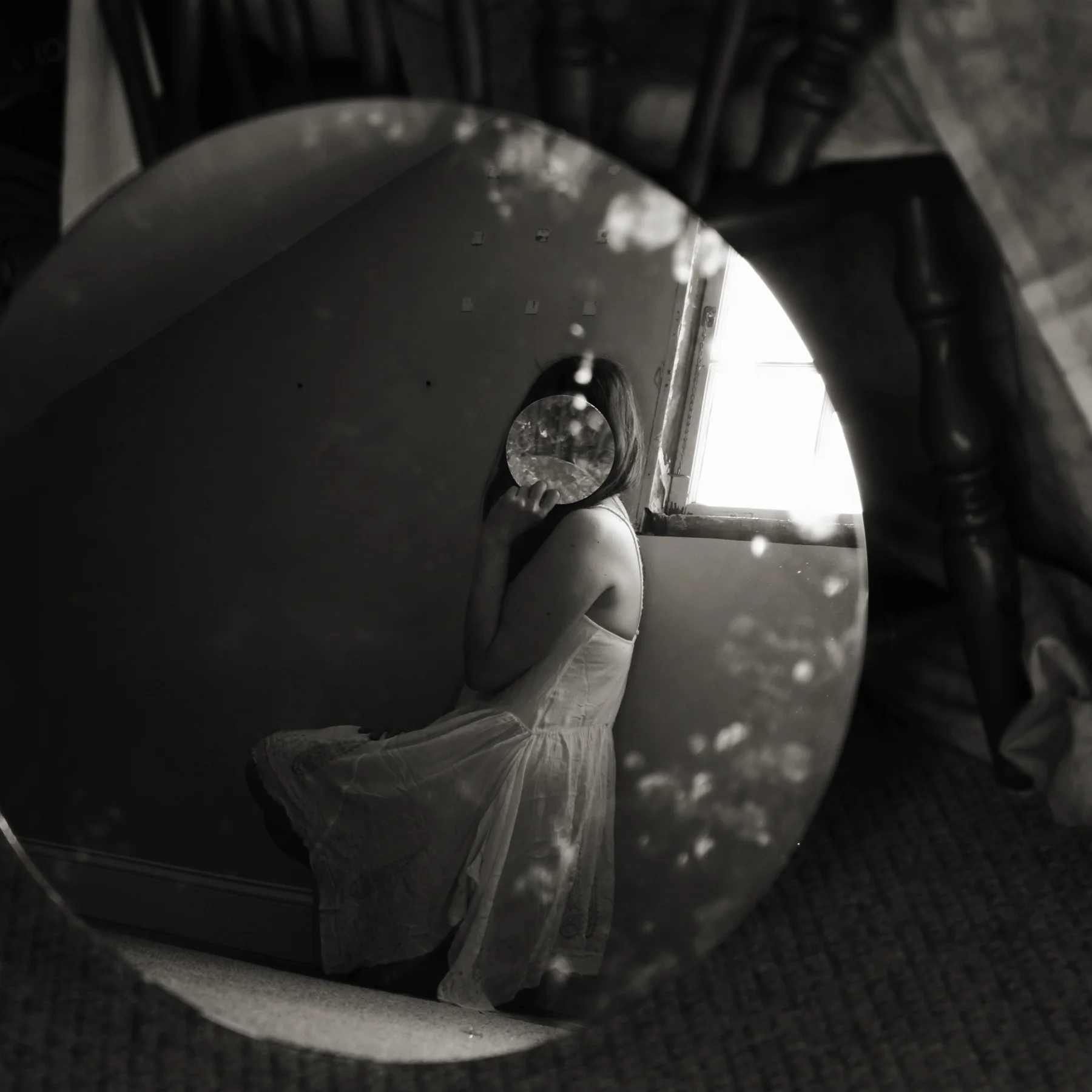 Claudia Ruiz-Gustafson, Seeing Through the Mirror of Self , Photography, 16x16