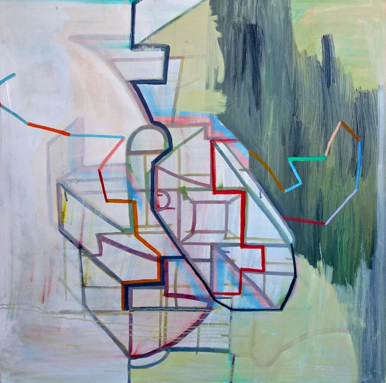 Brenda van der Beek, Untraced , Oil on canvas, 36x36