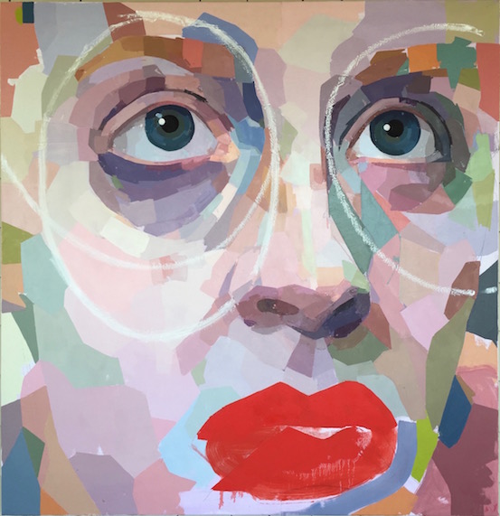 Kiss Kiss , oil on canvas, 49" x 47" SOLD