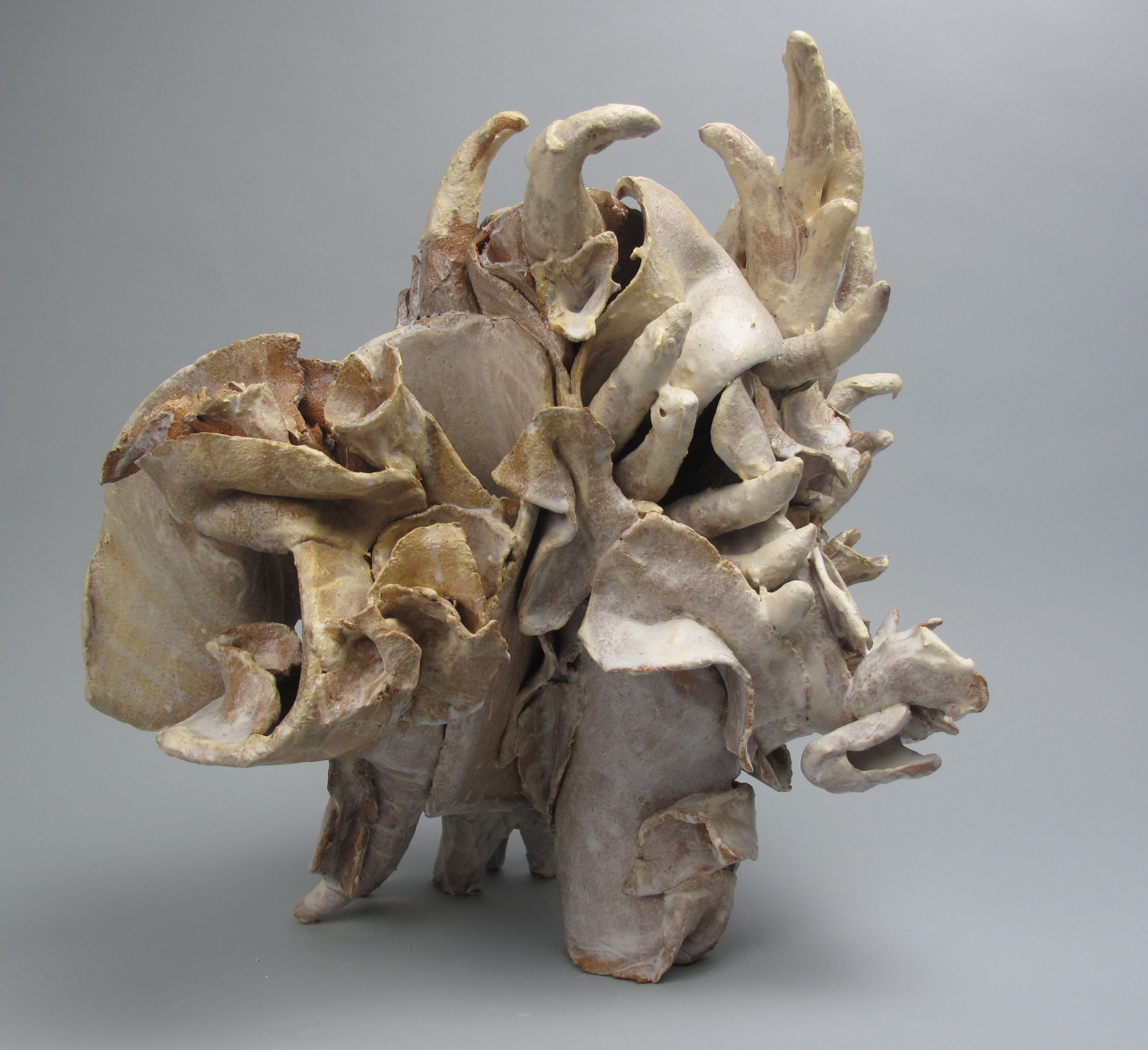  Sara Fine-Wilson,  Fragment , clay, 12x14x14 