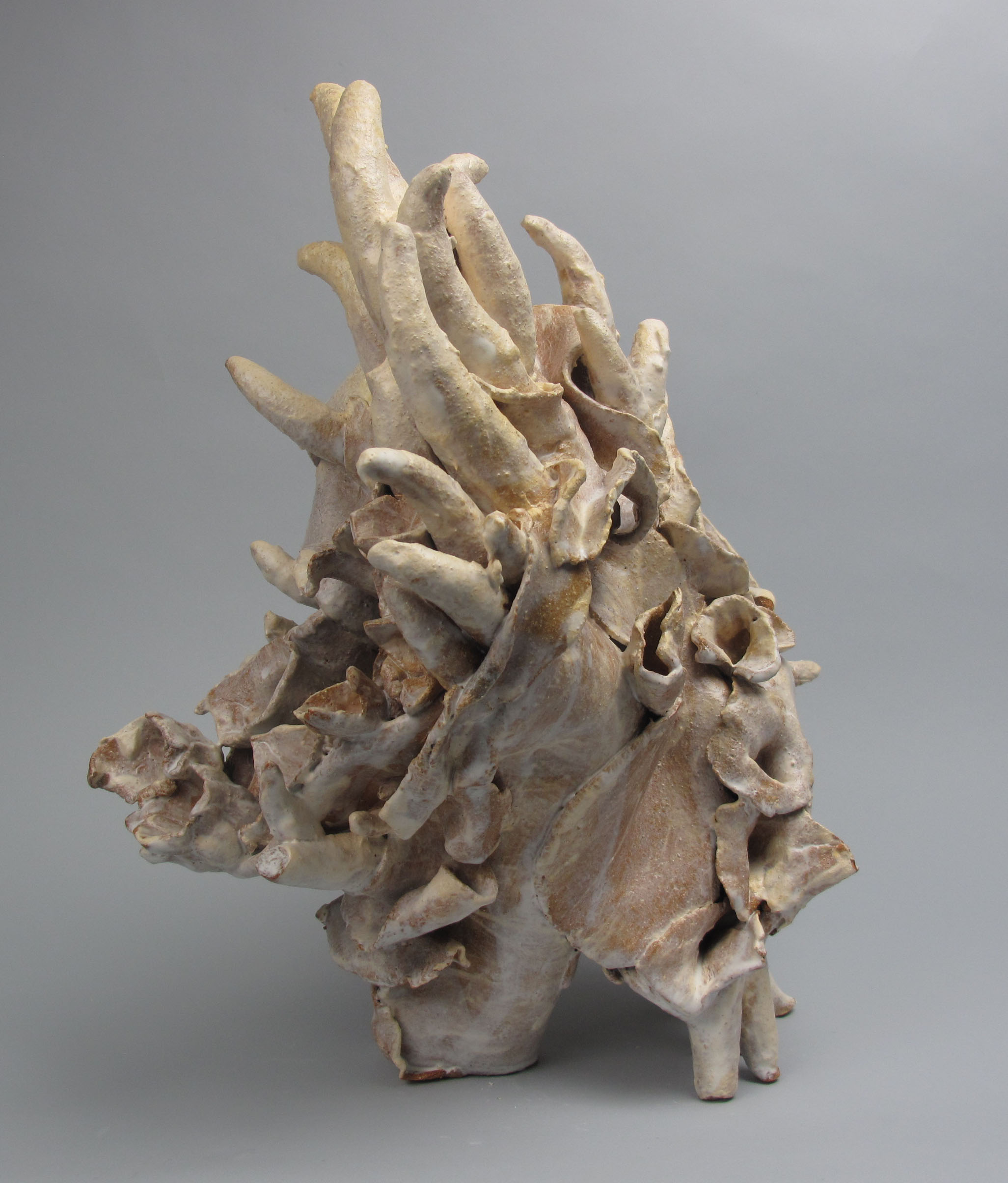  Sara Fine-Wilson,  Fragment , clay, 12x14x14 