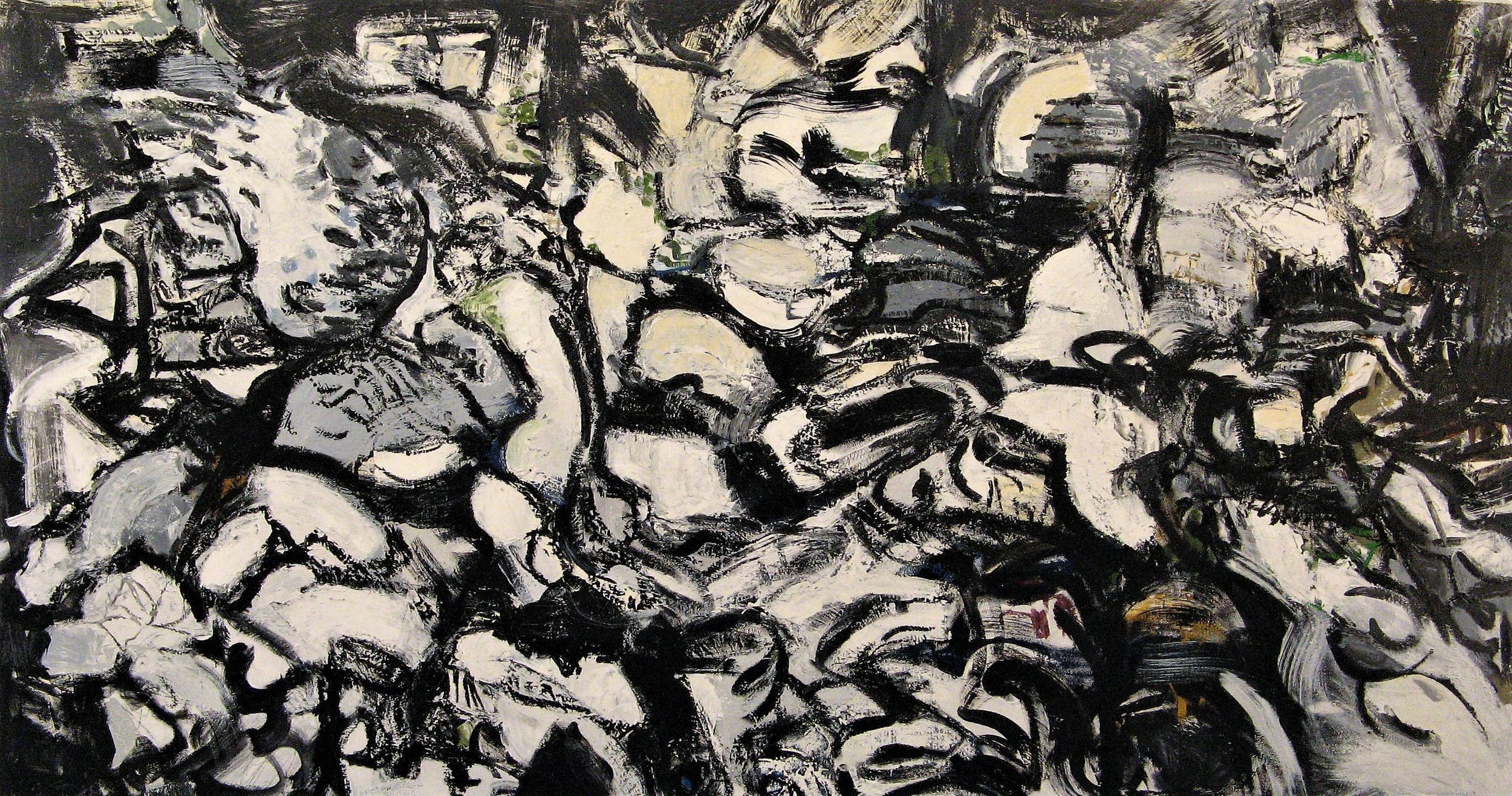 Iris Osterman, Riverbed , Oil on canvas, 26x49