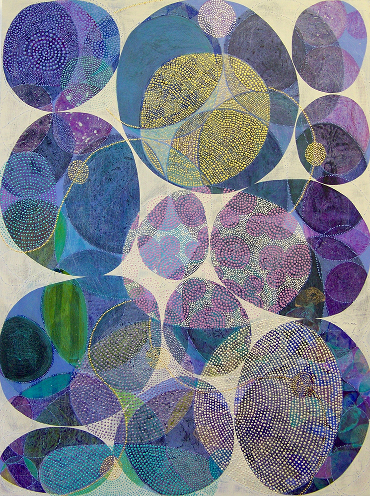 D. Driscoll, Inner Garden 18 , acrylic on panel, 40x30