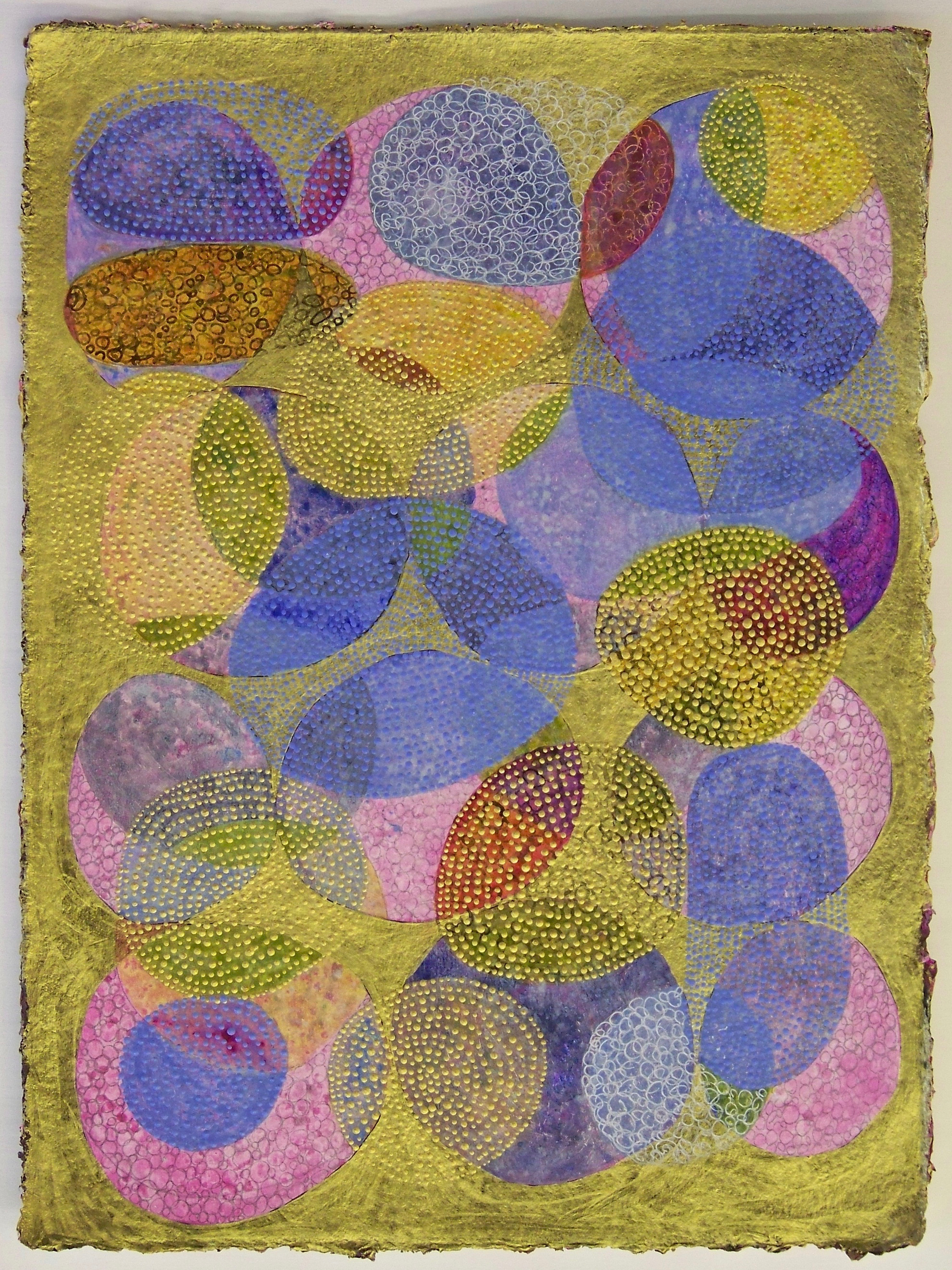 D. Driscoll, Inner Garden 04 , acrylic on paper, 16x12