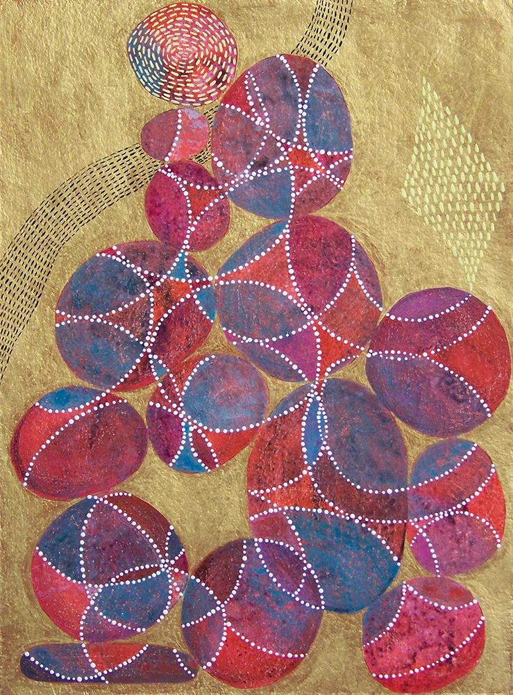 D. Driscoll, Inner Garden 21 , acrylic on paper, 16x12