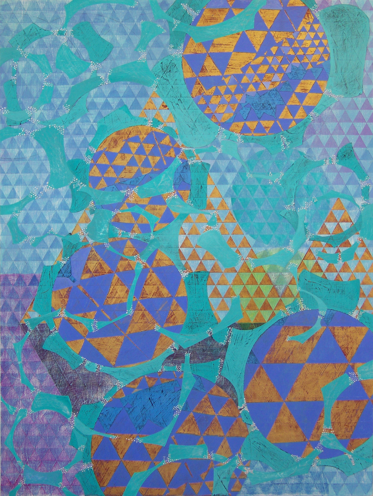  Denise Driscoll,  Configuration , acrylic on panel, 40x30 
