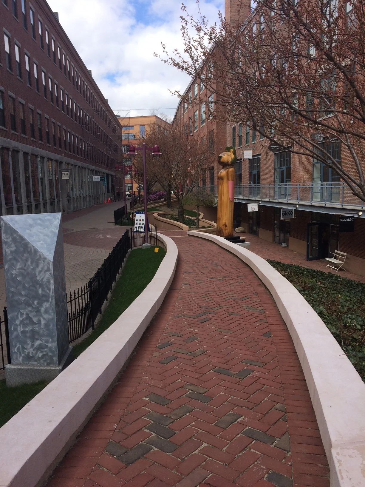 View from the Gallery Toward Harrison Ave.