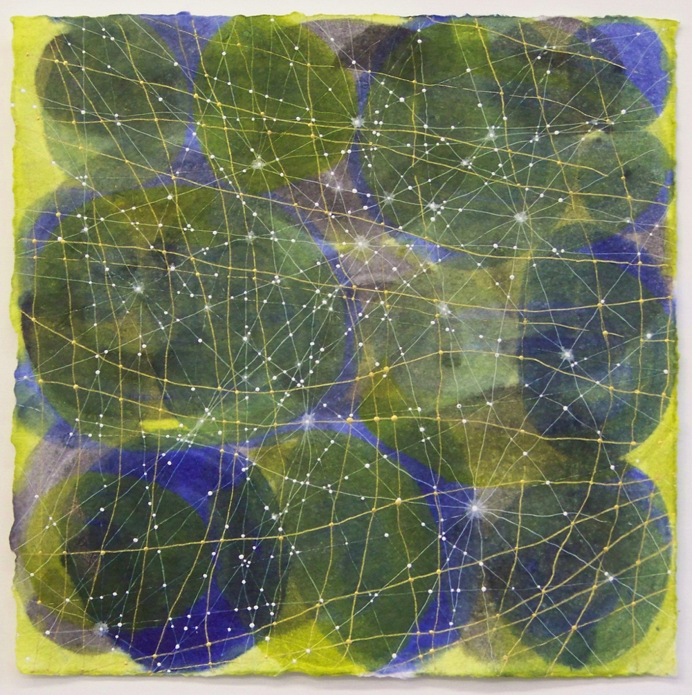  D. Driscoll,  Inner Garden 10 , acrylic on paper, 12x12 with 16x16 mat 