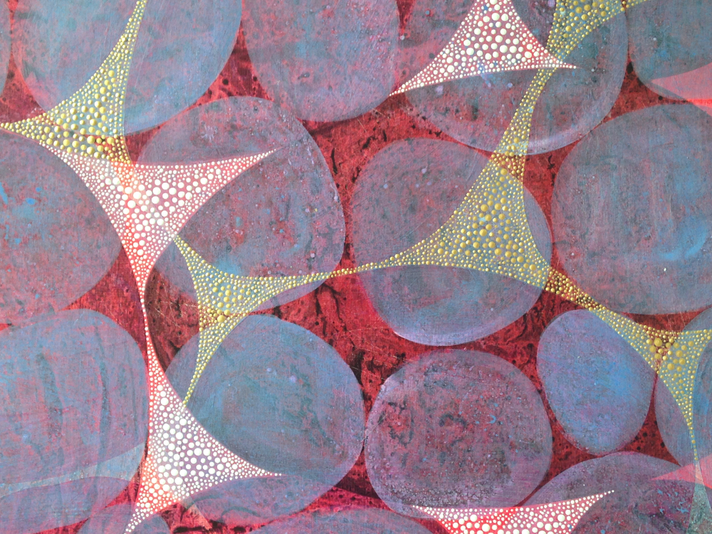 Inner Garden 29 work-in-progress: First dot layers