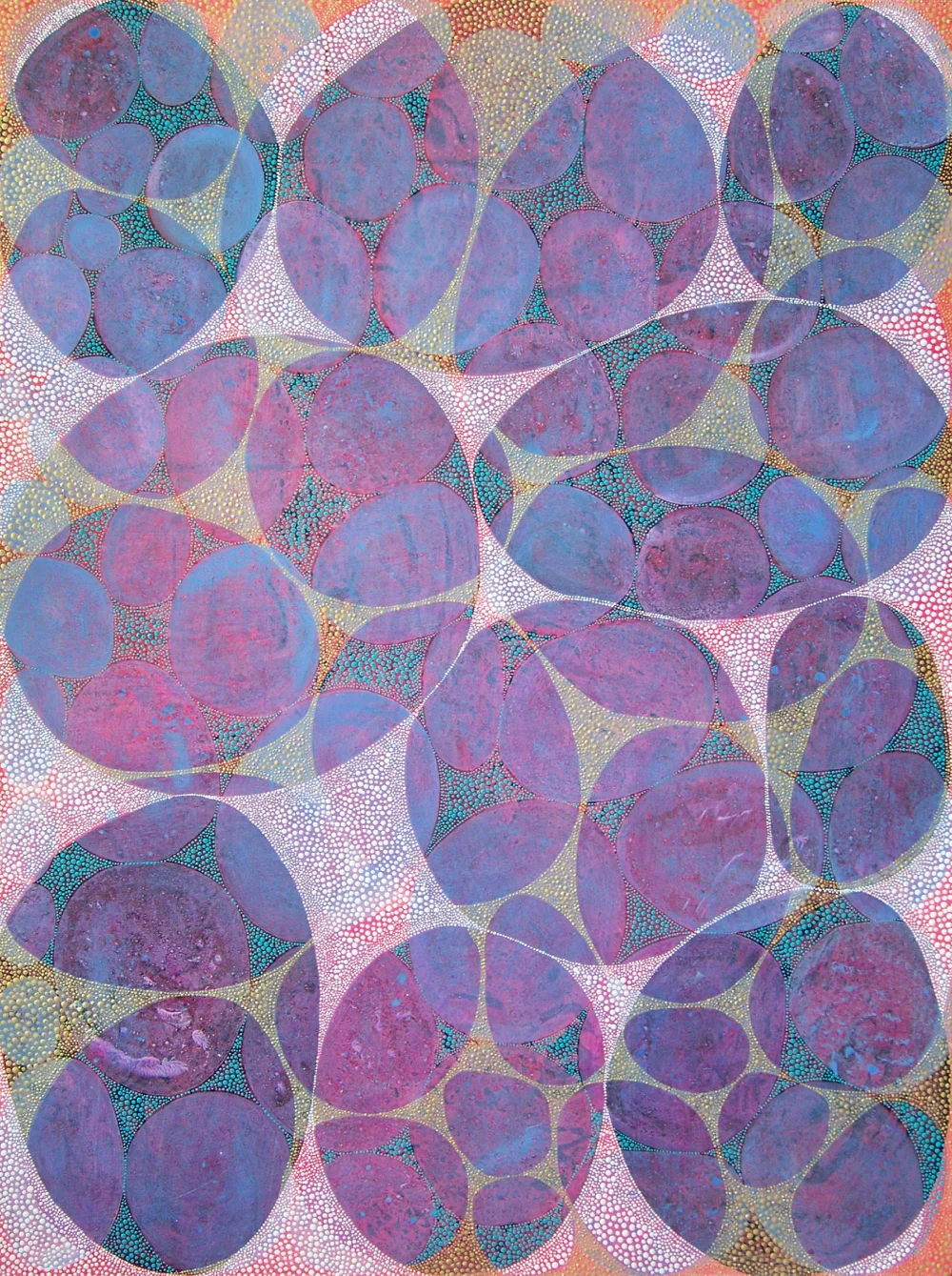 Denise Driscoll, Inner Garden 29 (2017) , acrylic on panel, 48 x 36 in