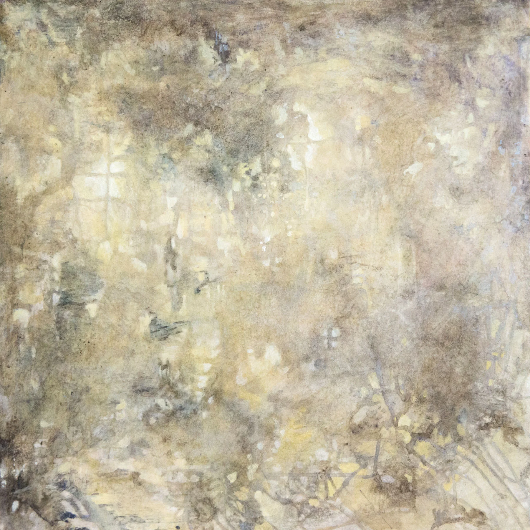 C. Clinton Mystery Light Dawn acrylic on canvas 30x30" 