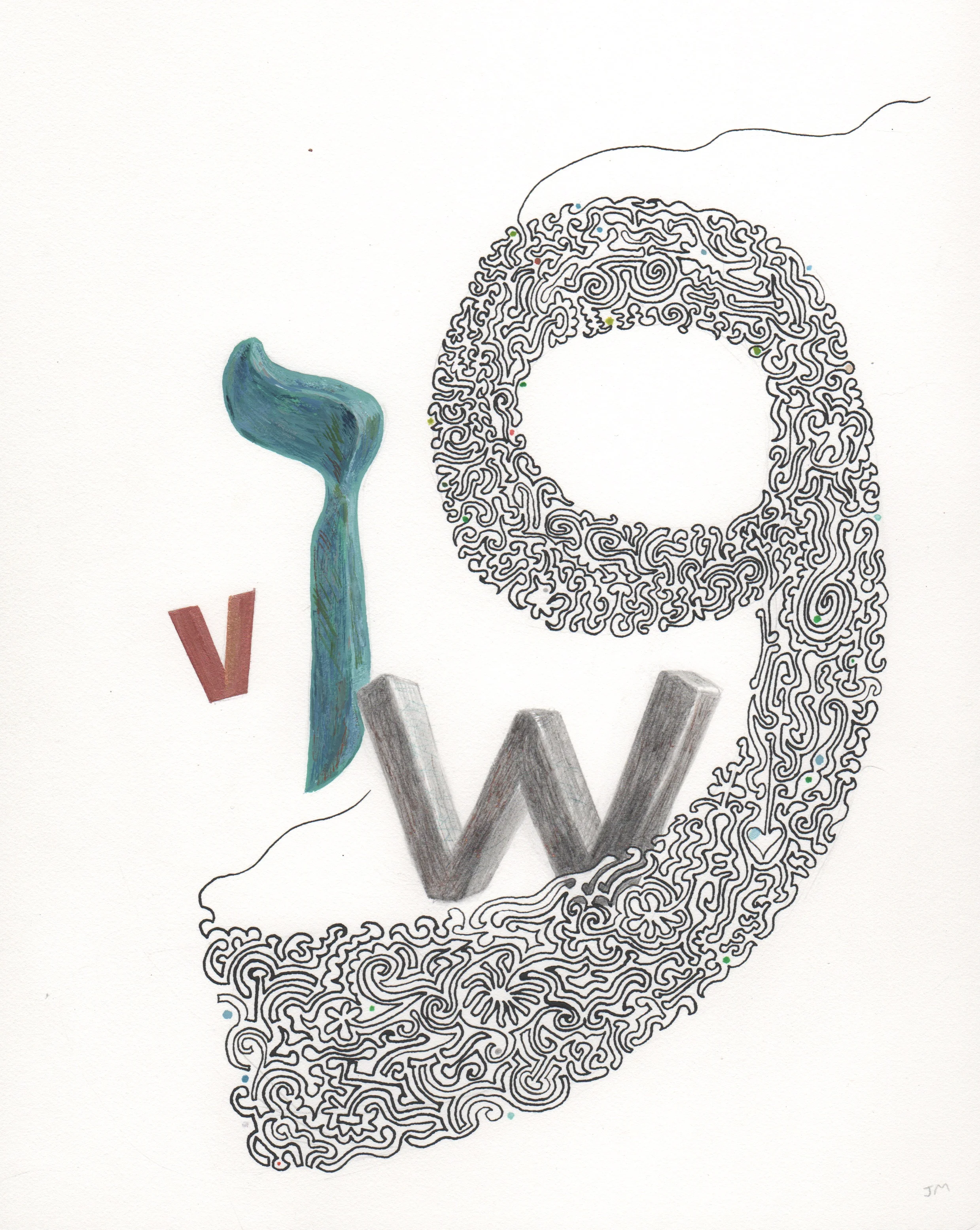 Joel Moskowitz, Arabic Waaw, Hebrew Vav, with V and W