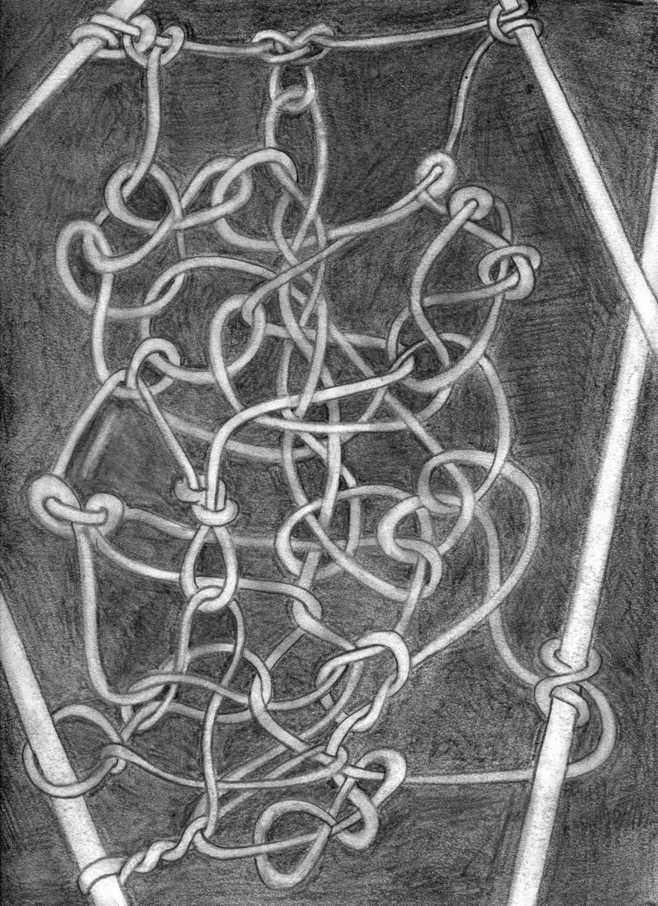 Jim Banks, Counting, Graphite on paper, 12x9