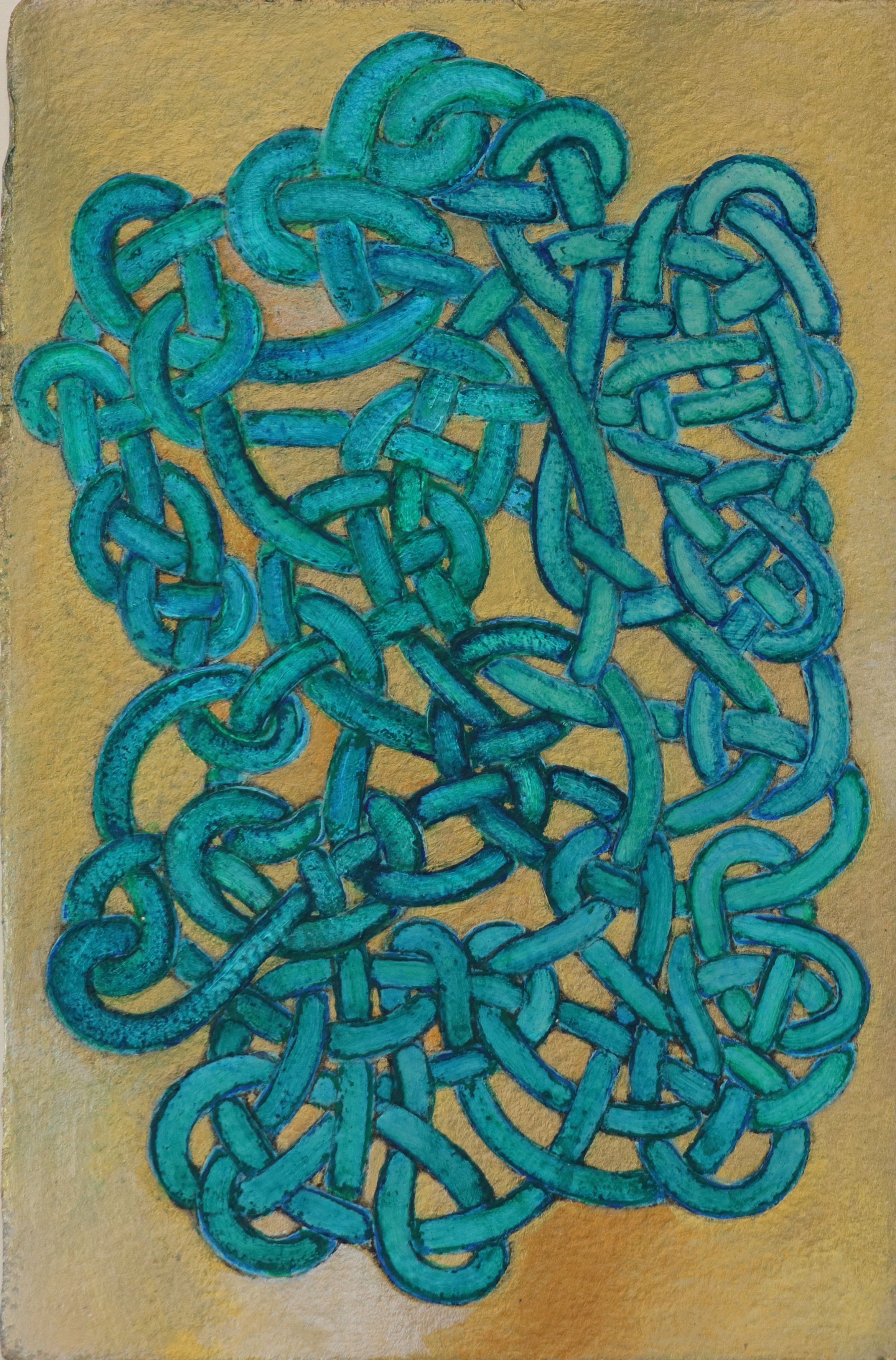 Jim Banks, Partake, Charcoal and acrylic on paper, 18x12