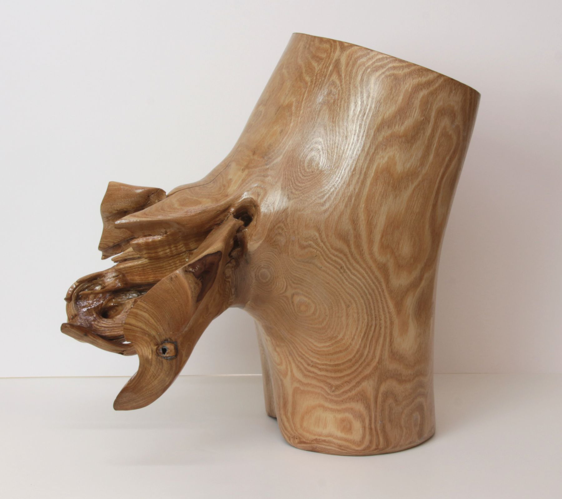    Catalpa Hippo ‑ Melody   Catalpa wood, 17 x 10 x 17 inches 