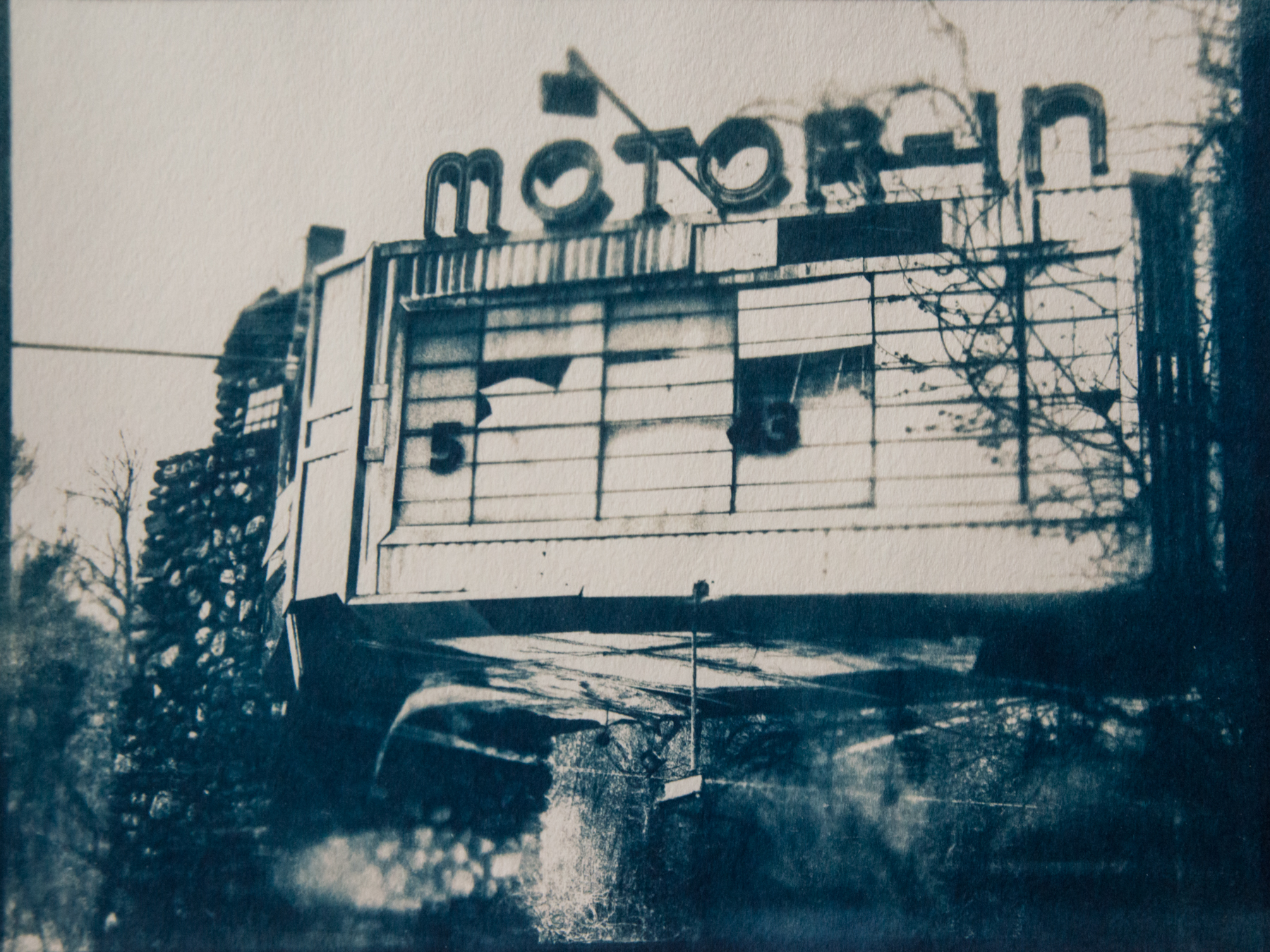  Marie Craig,  Motor-in 3,  cyanotype on paper, 9x12 
