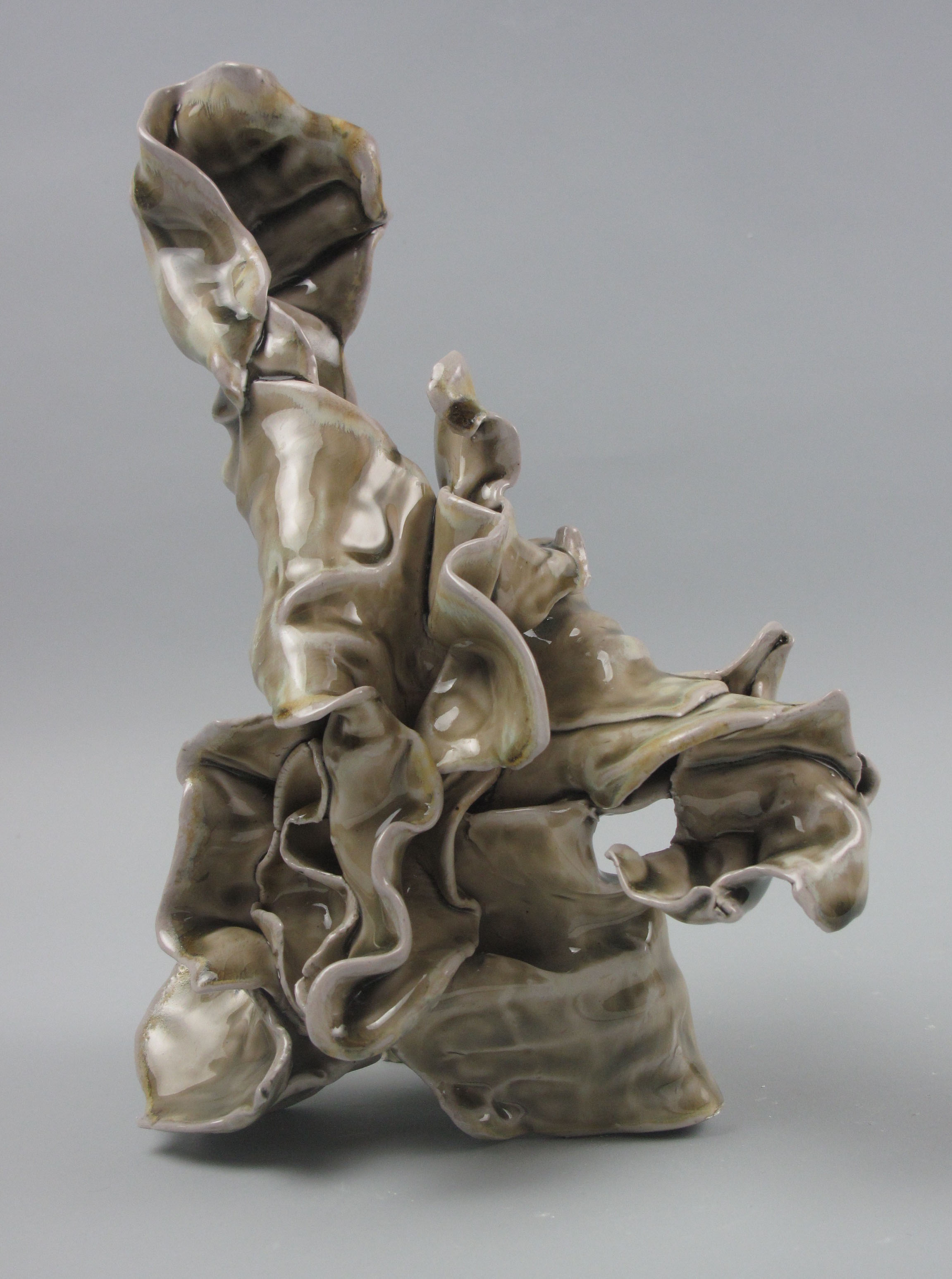  Sara Fine-Wilson,  Carry,  Stoneware, soda-fired, 12x8x6 