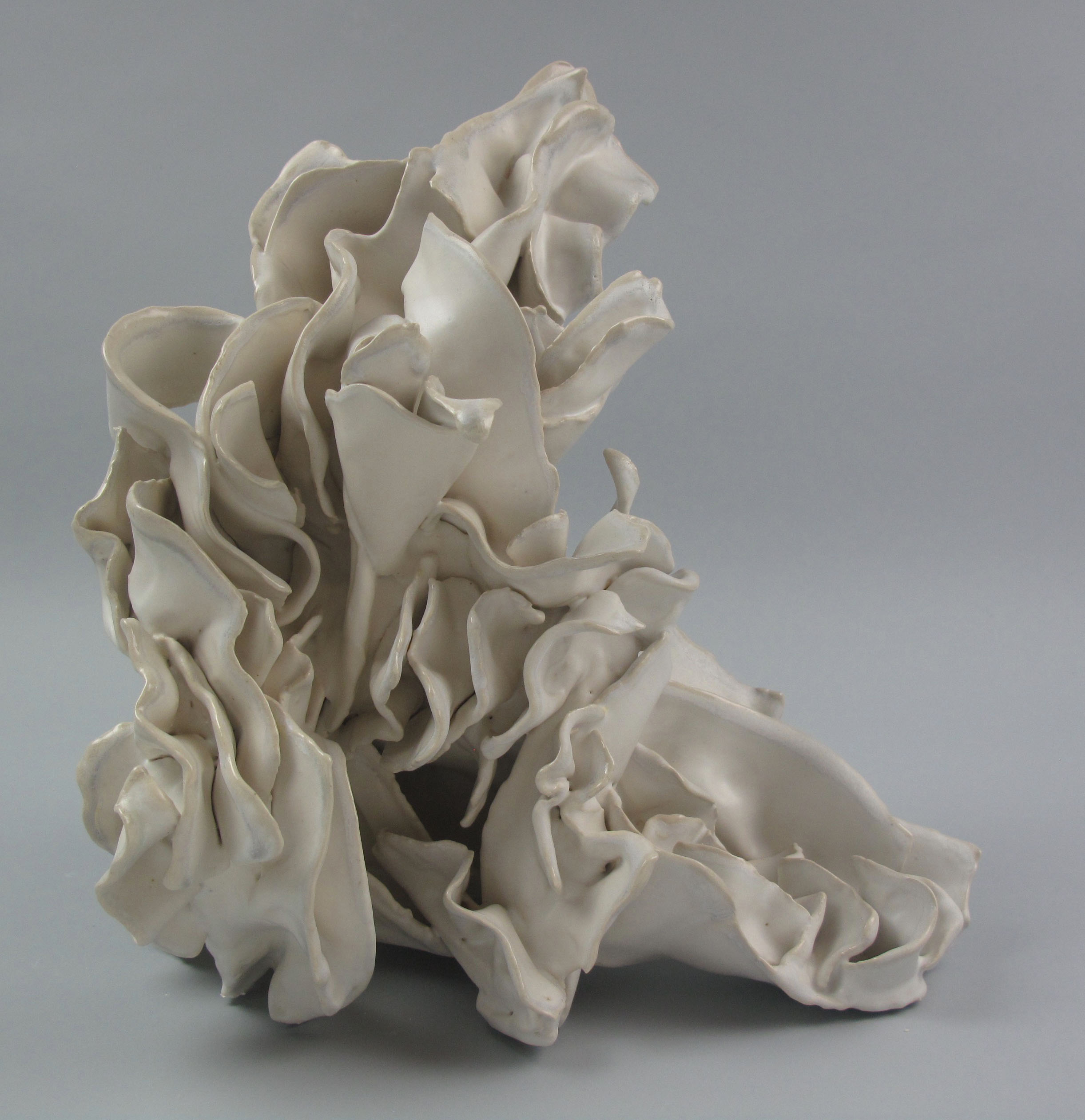  Sara Fine-Wilson,  Cumulus , Stoneware, soda-fired, 16x16x10 