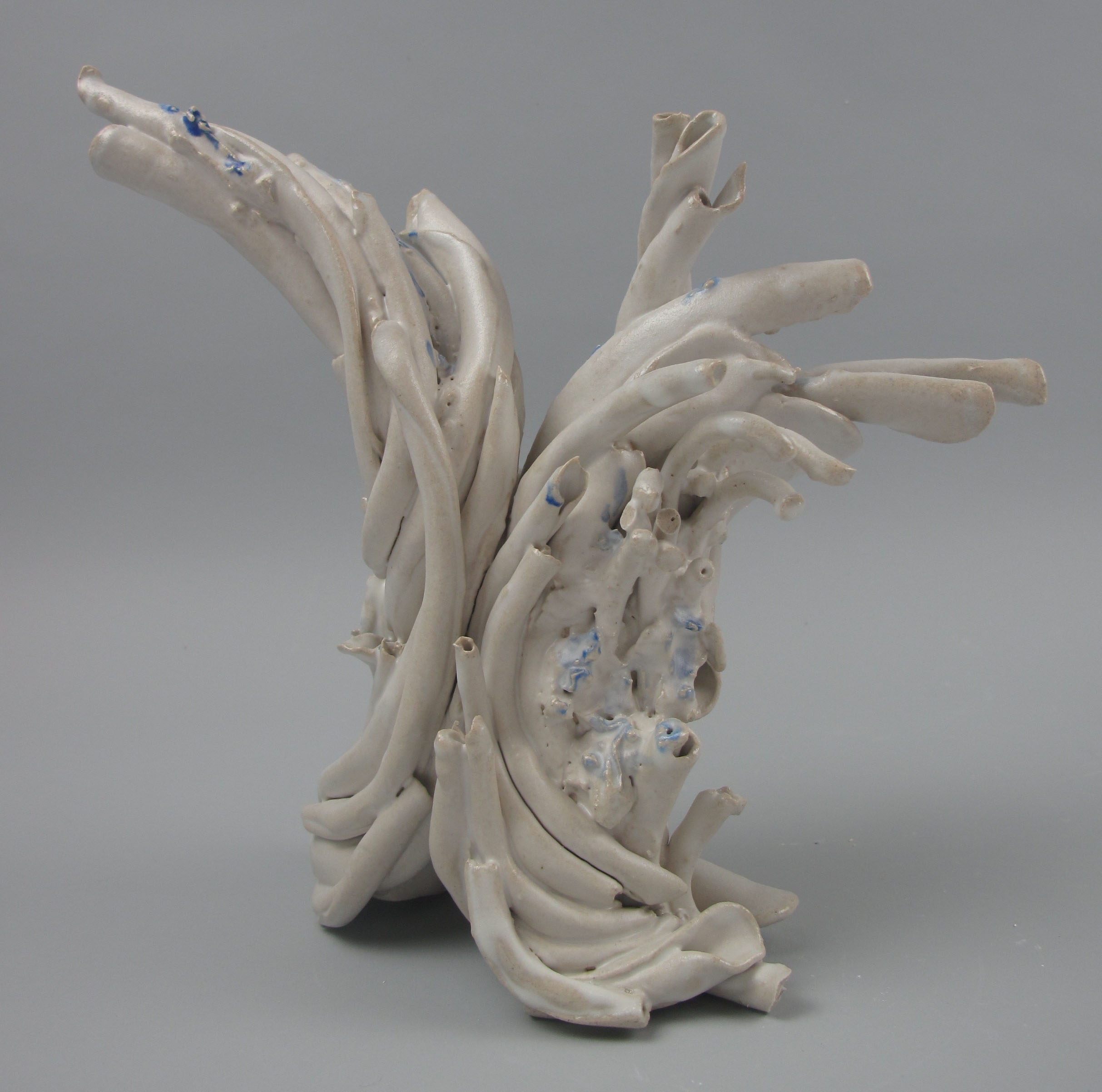  Sara Fine-Wilson,  Pull , Stoneware, soda-fired, 9x6x4 