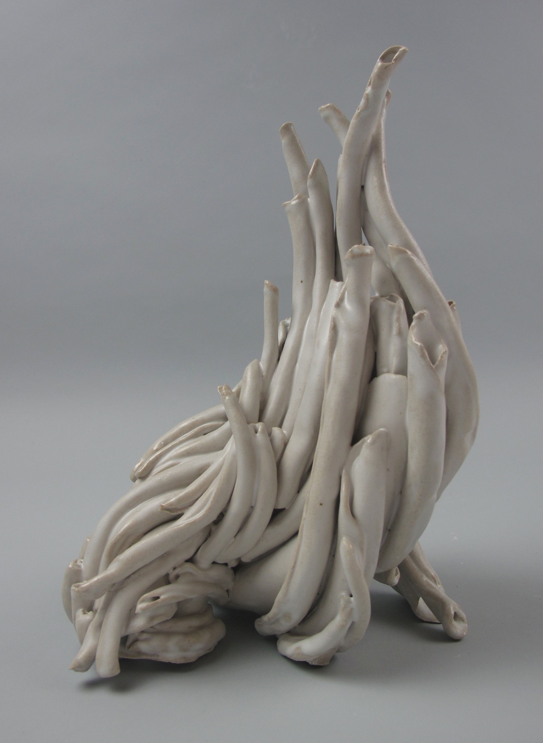  Sara Fine-Wilson,  Turn , Stoneware, soda-fired, 9x8x6 