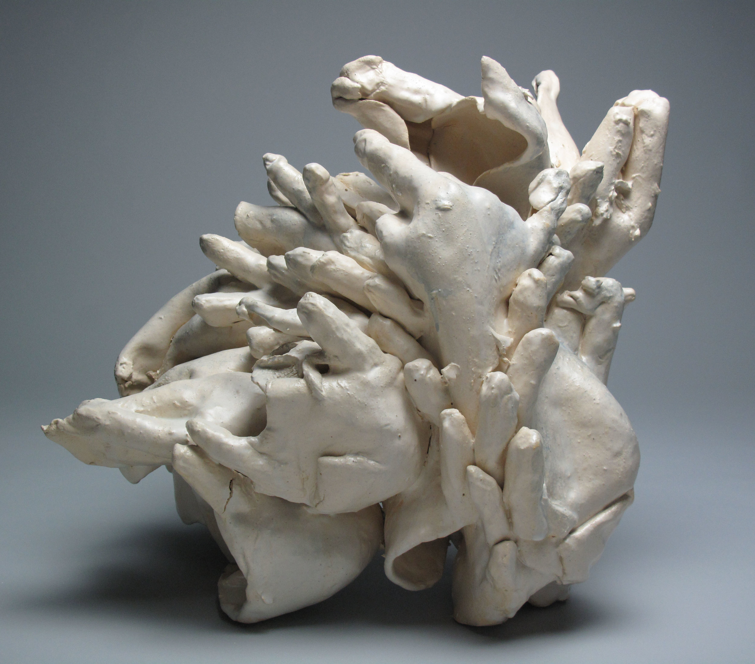  Sara Fine-Wilson,  Wrangle , Stoneware, 16x14x8 