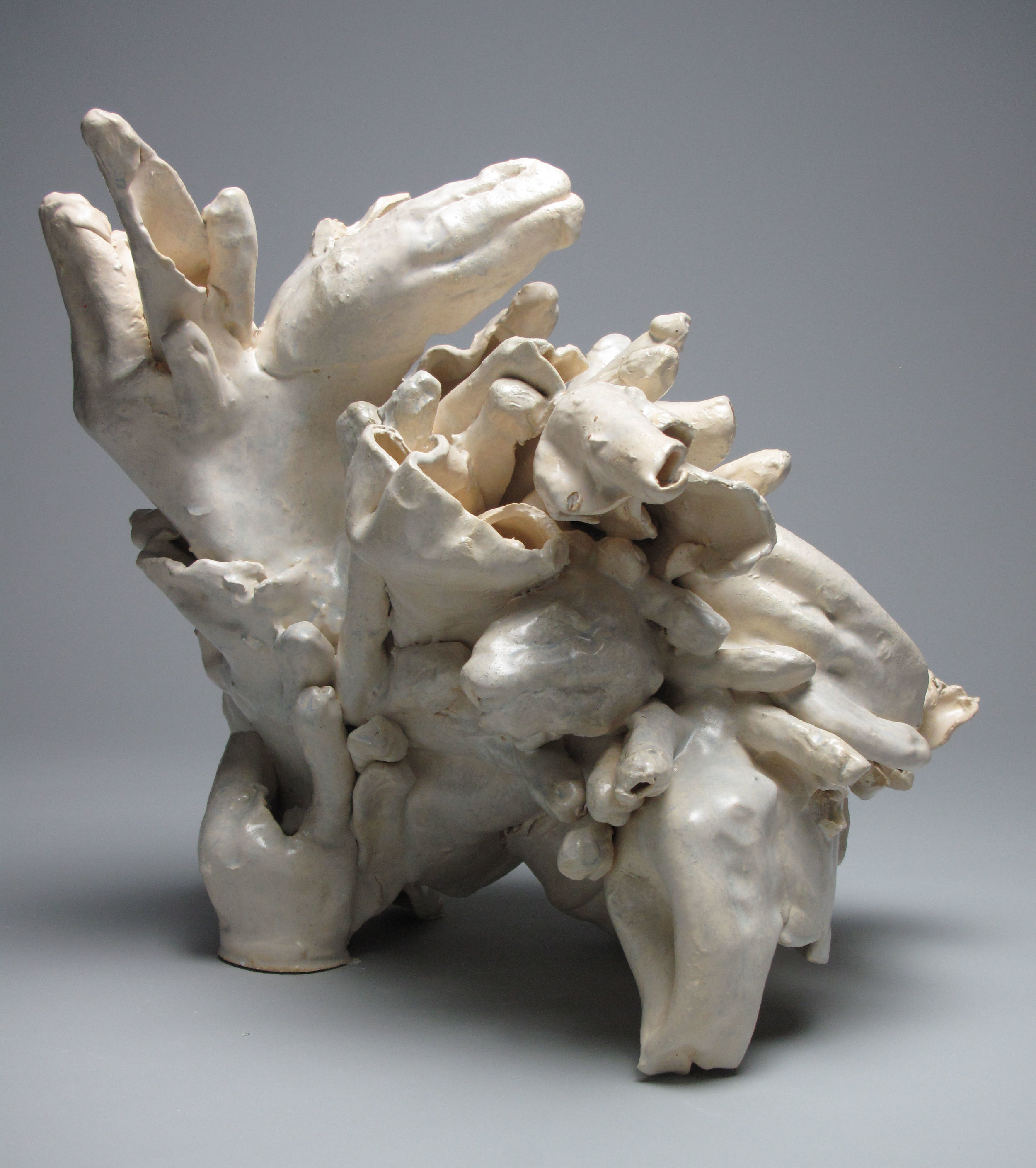  Sara Fine-Wilson,  Wrangle , Stoneware, 16x14x8 