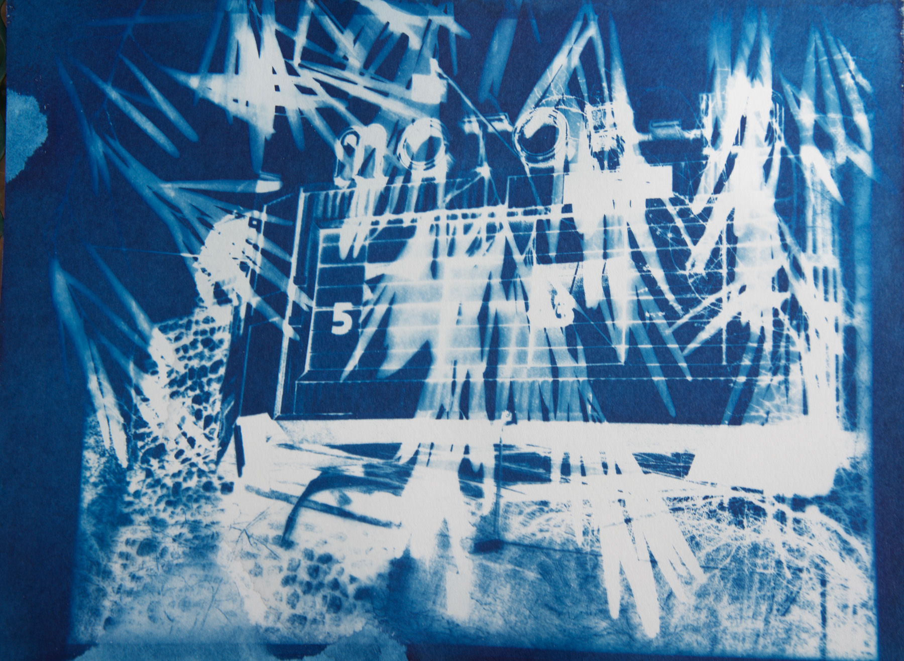  Marie Craig,  Motor-in 5 ,&nbsp;cyanotype on paper, 9x12 