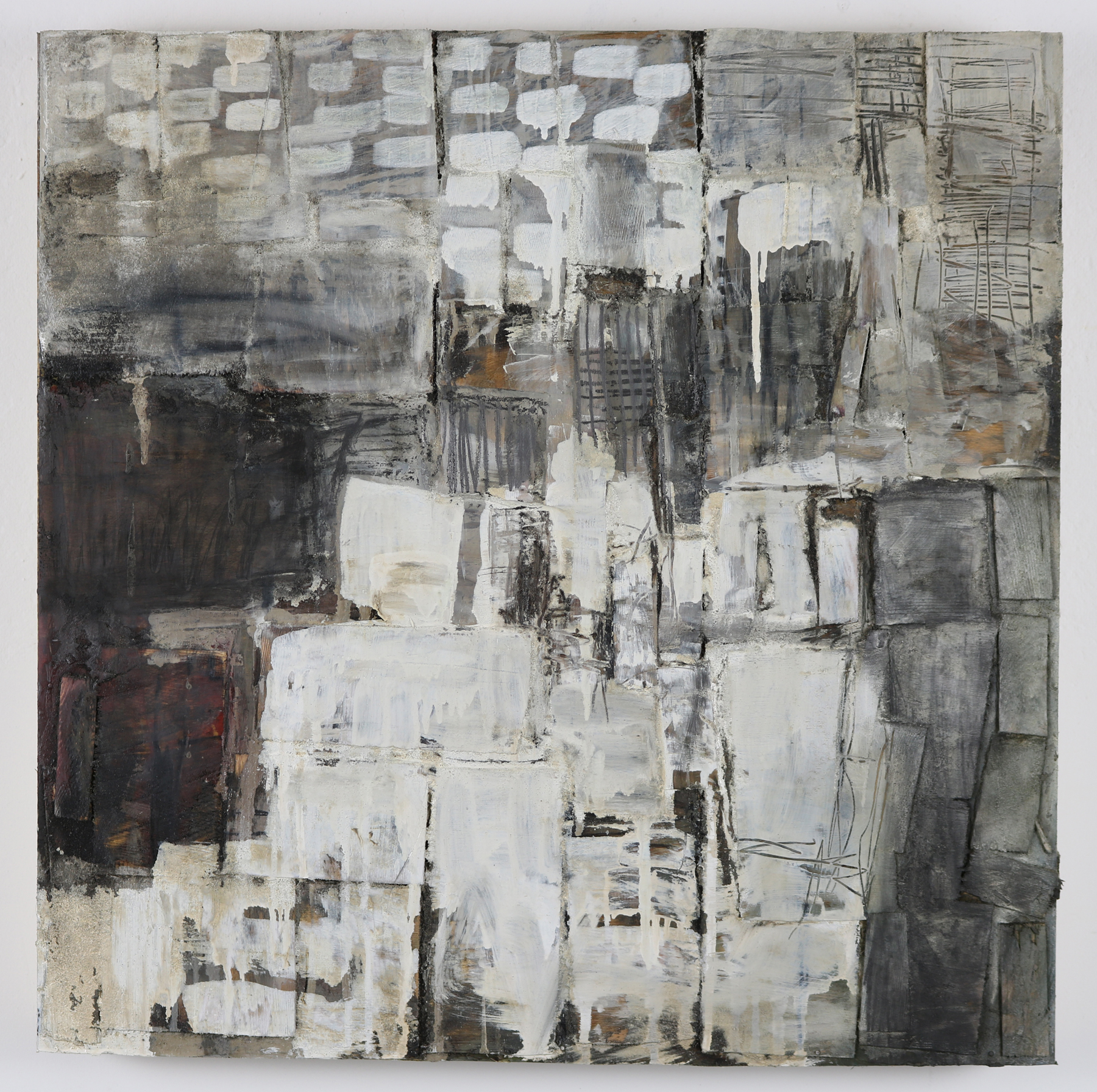 Leslie Zelamsky, Dwelling IV , Mixed media, 24x24