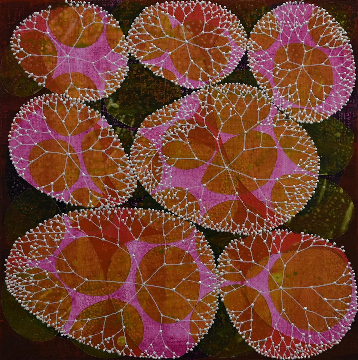 Denise Driscoll, All the Stars in the Sky 5 , acrylic on panel, 12" x 12"