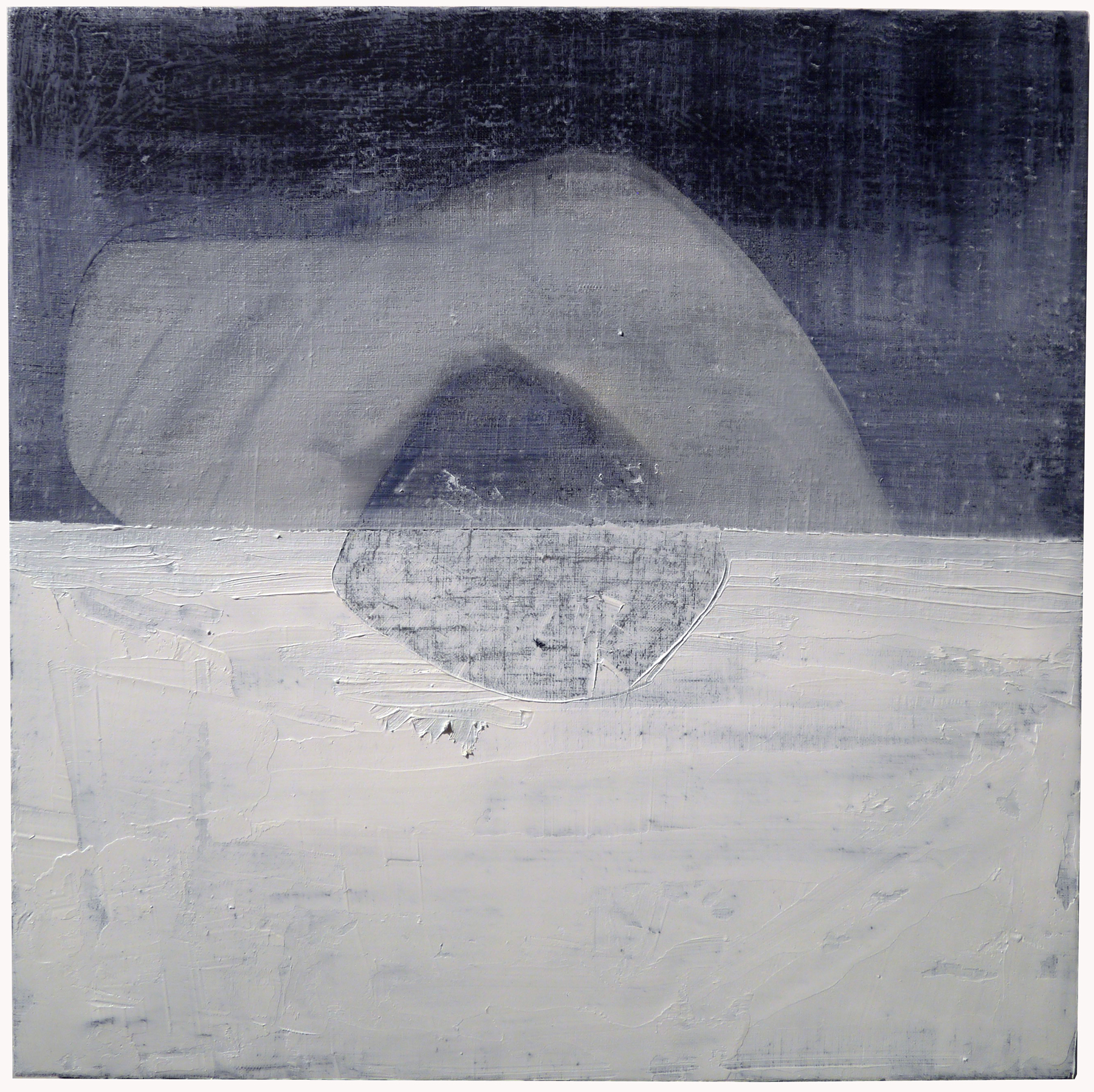  Kathline Carr,  Embedded in Ice,&nbsp; &nbsp;Oil and graphite on linen, 19x19 