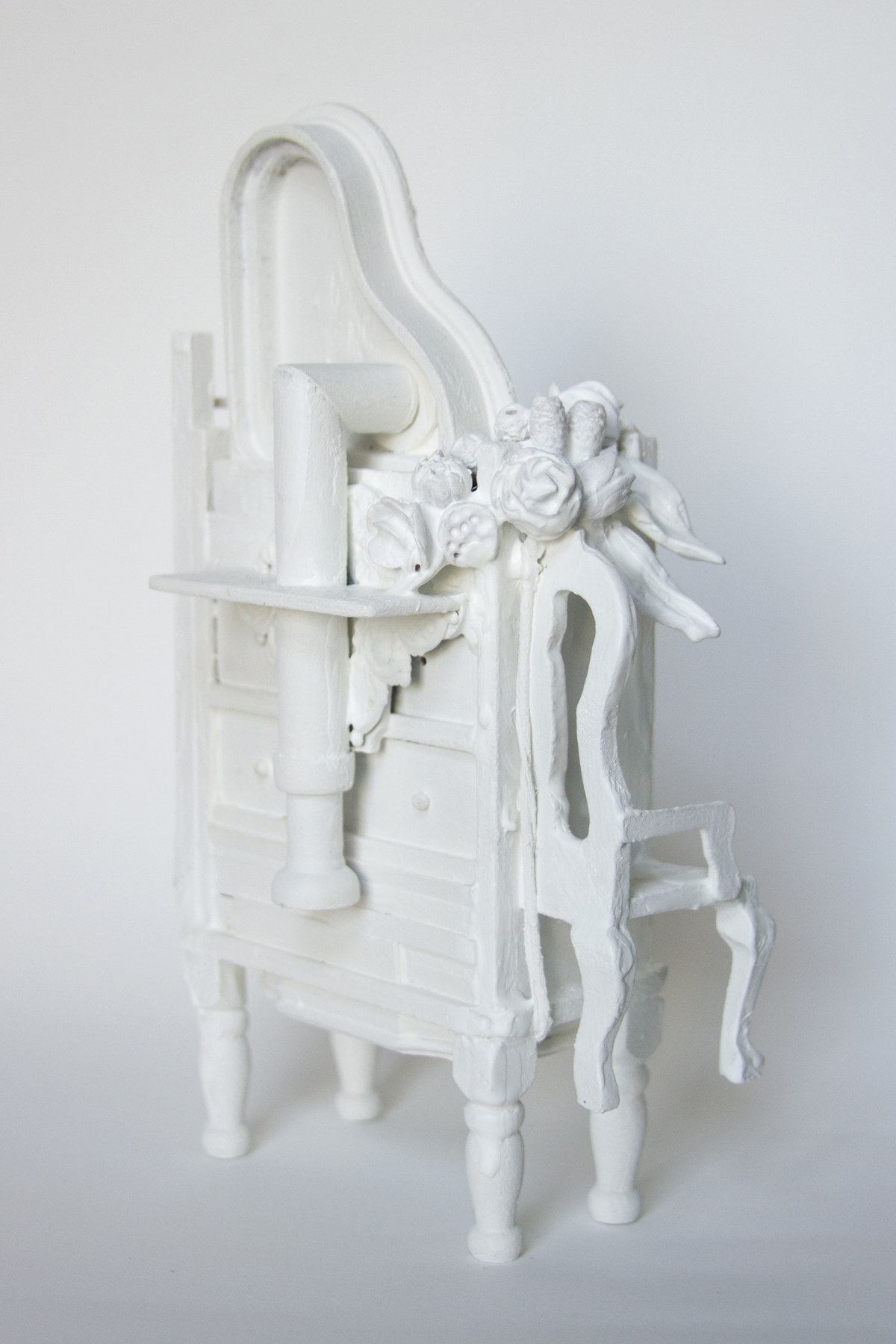  Chelsea Revelle,  Flight of Fancy: Fragility of Silence Series,  Dollhouse assemblage, 8x5x3 