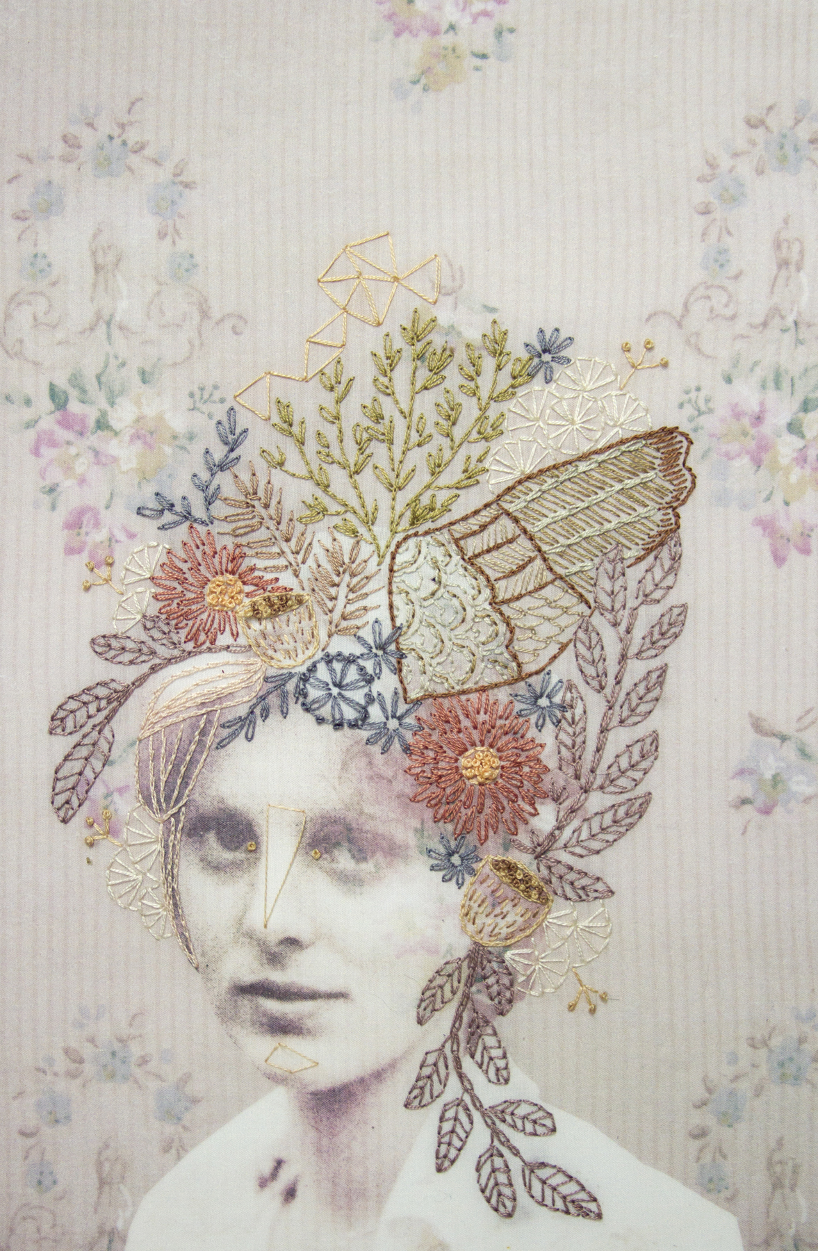  Chelsea Revelle,  Mildred: &nbsp;Fiber art, 12x18 