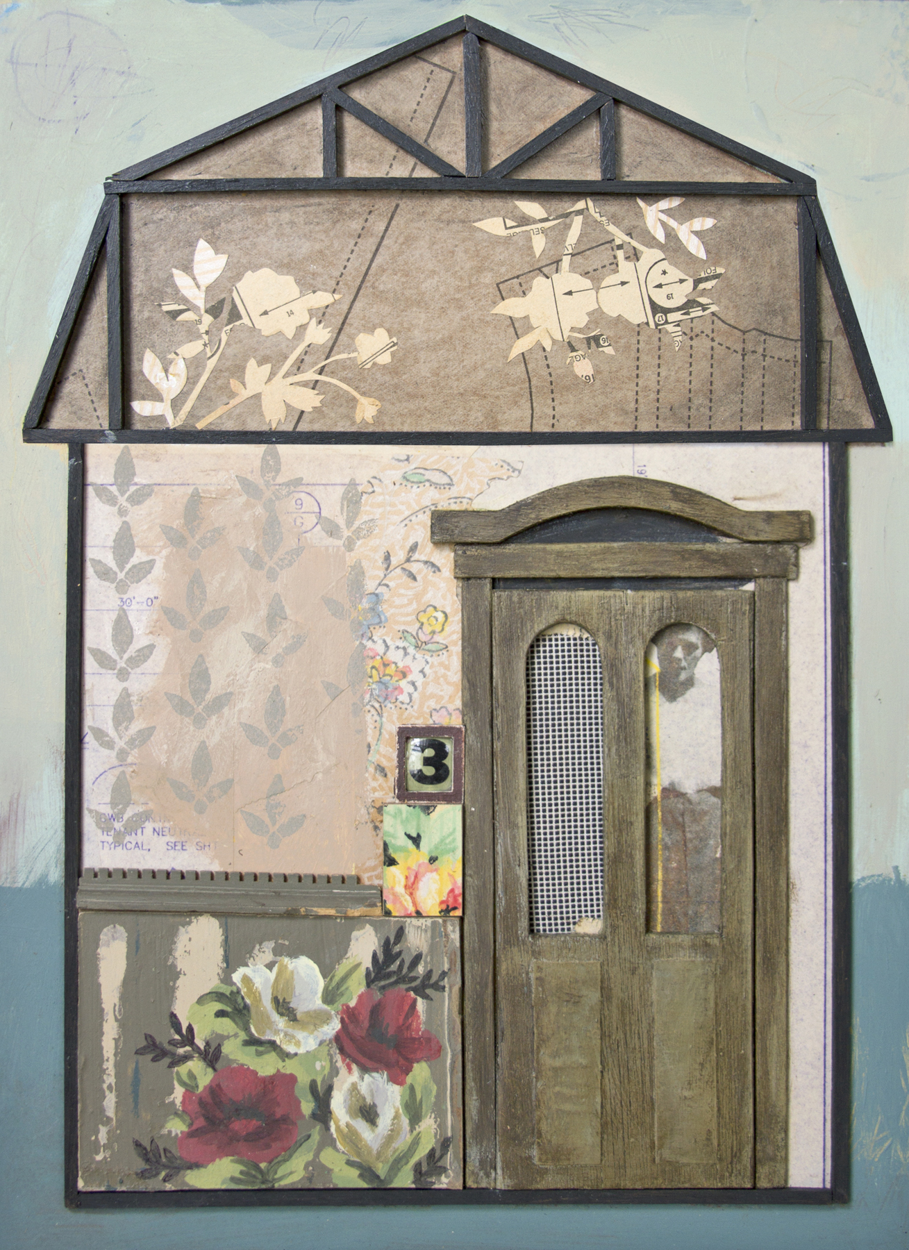  Chelsea Revelle,  Mrs. Russel: Playing House Series,  Assemblage,&nbsp;15.5x12 