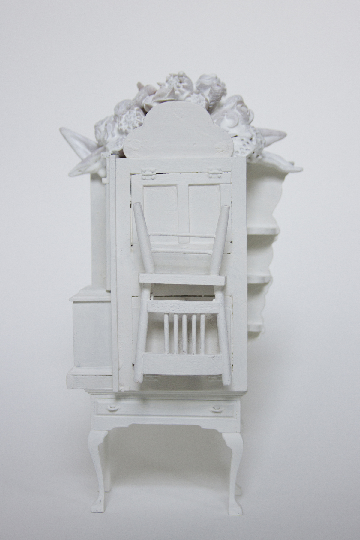  Chelsea Revelle,  Through the Keyhole: Fragility of Silence Series,  Dollhouse assemblage,&nbsp;8x4.5x2 