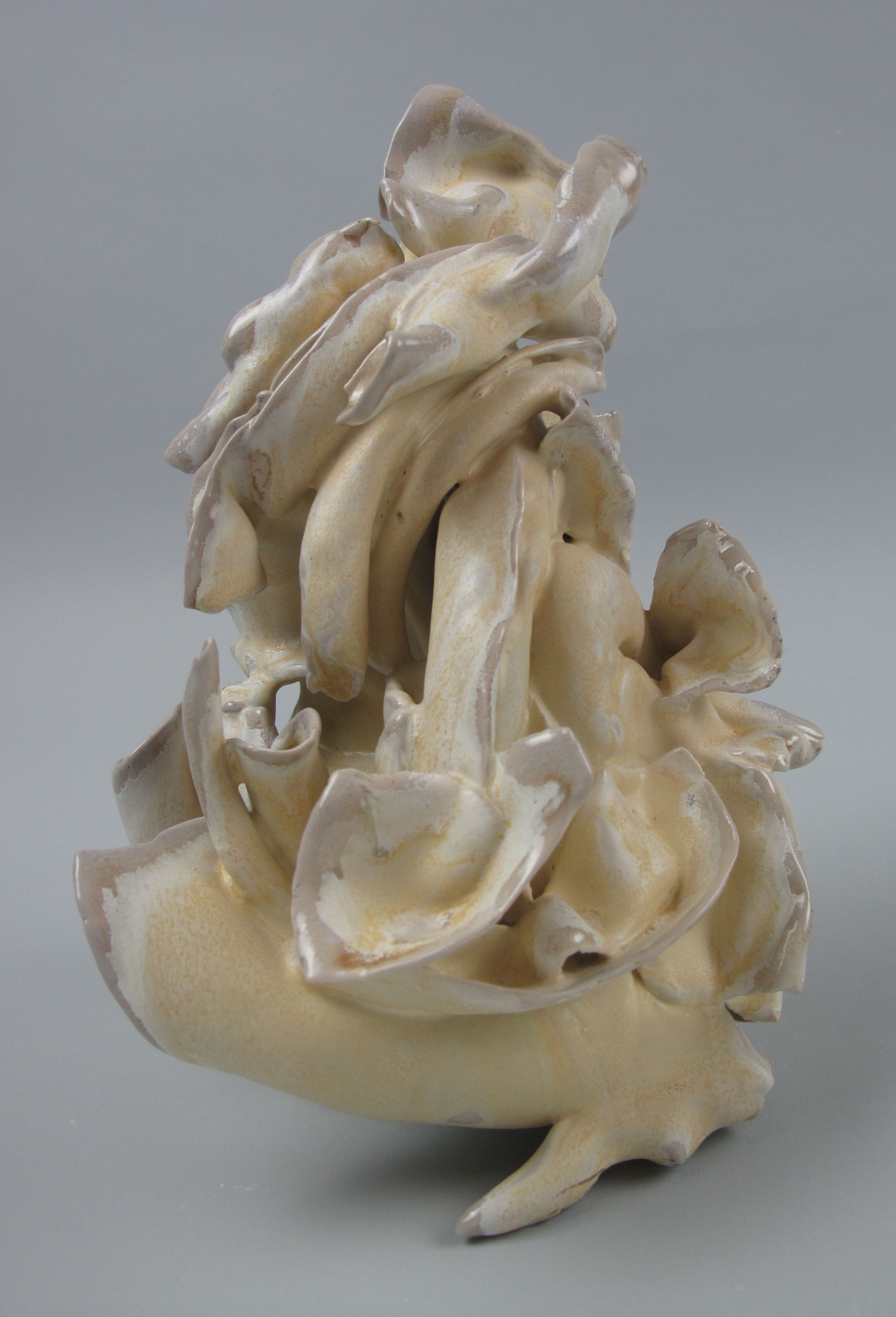 Wave , stoneware-soda fired, 7" x 5" x 5"