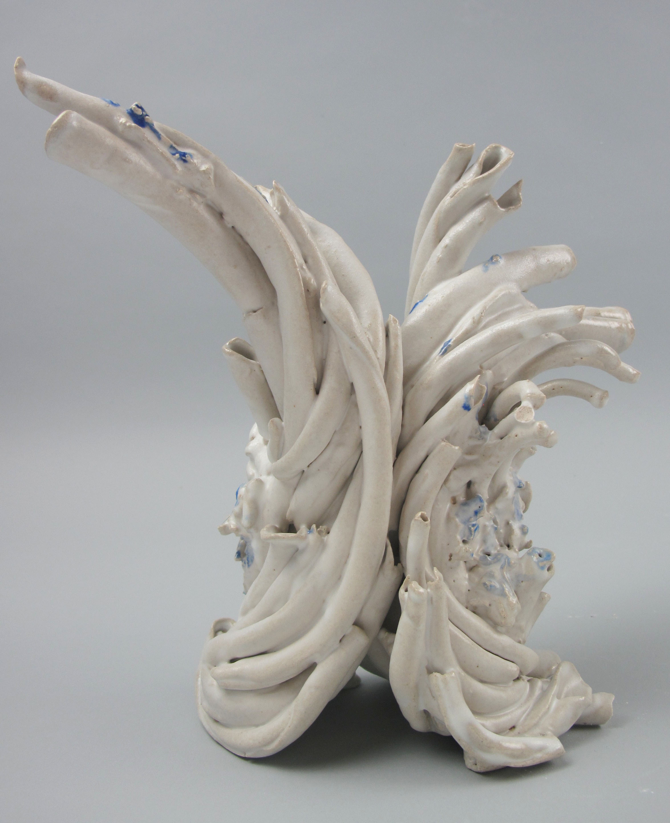 Pull , stoneware-soda fired, 9" x 6" x 4"